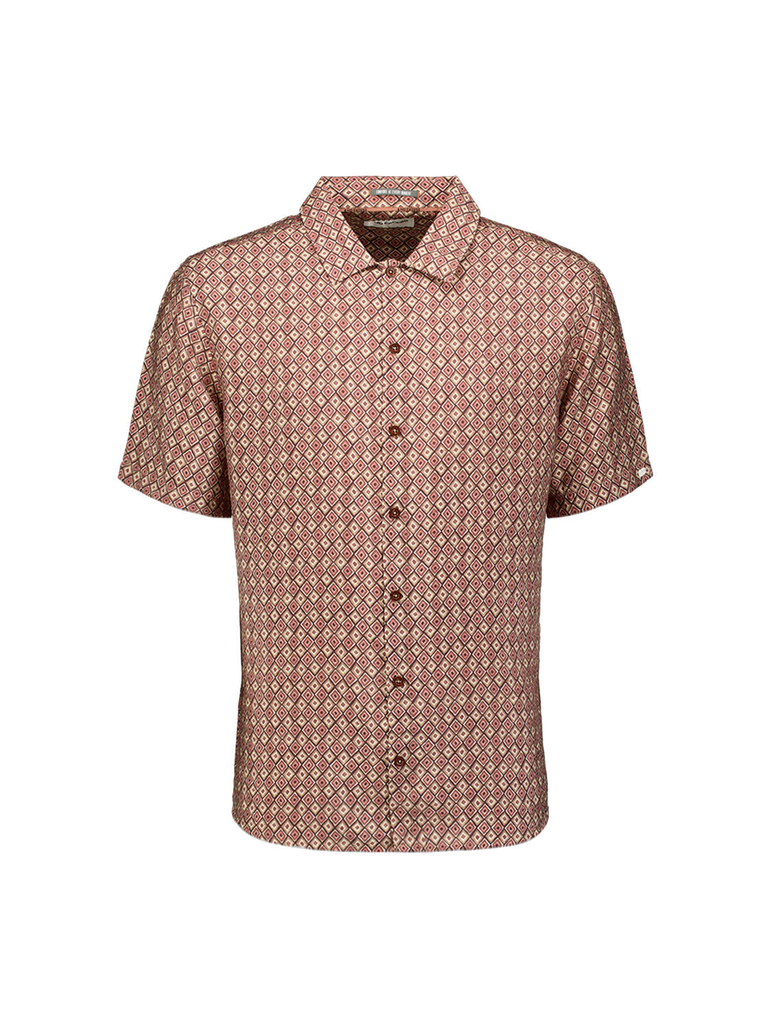 Shirt met korte mouwen en all-over print | Coral