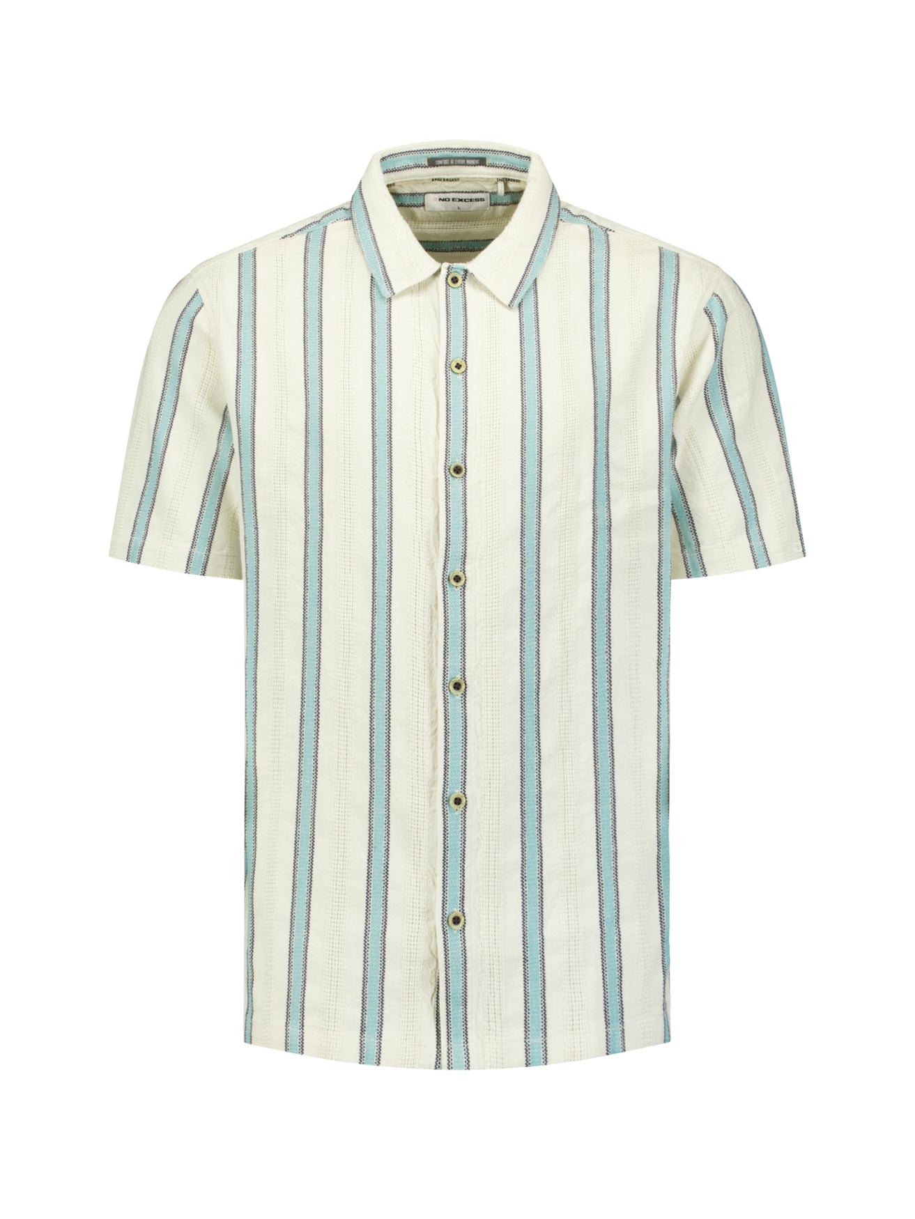 Shirt met korte mouwen en strepen | Seablue
