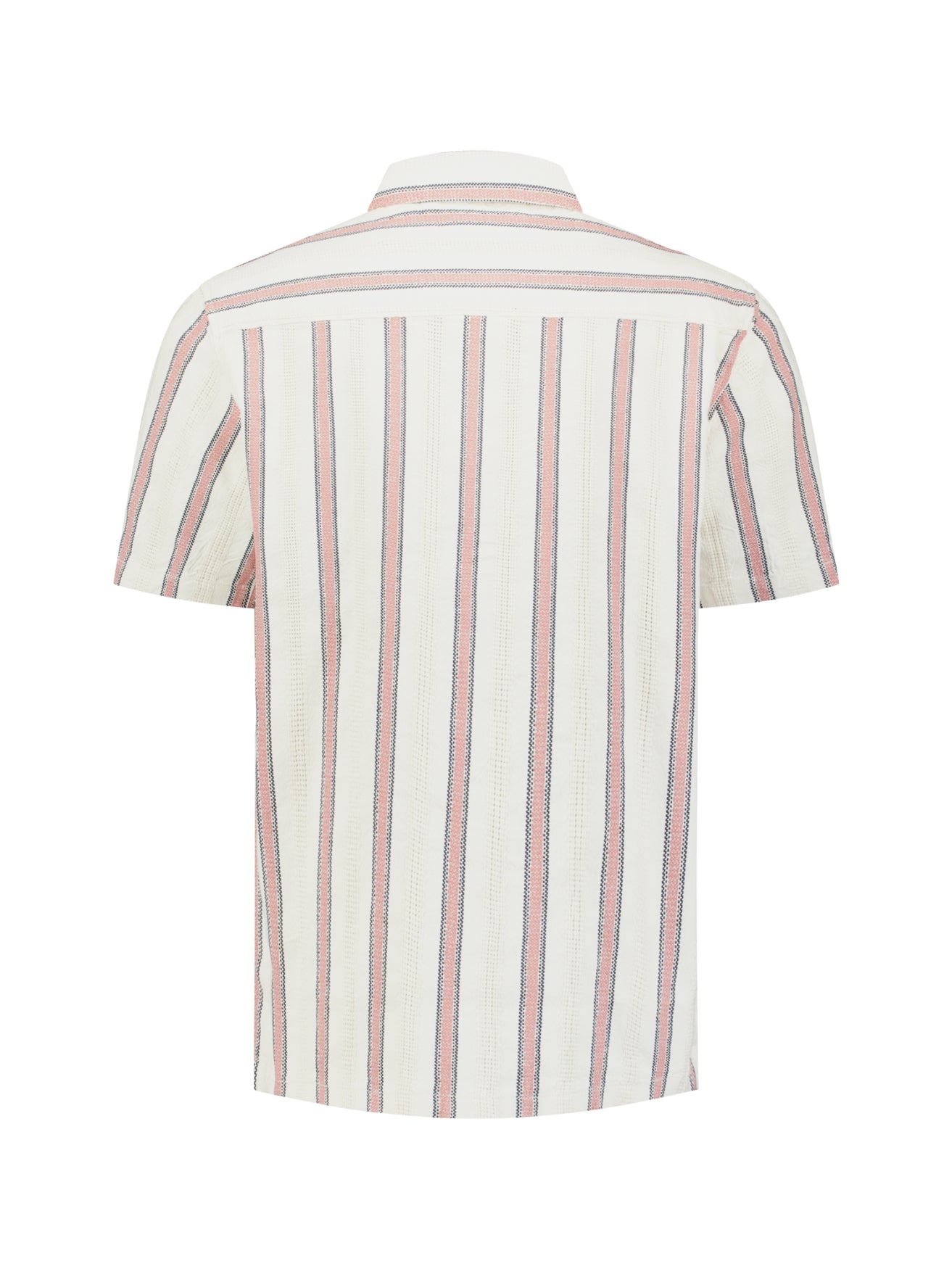 Shirt met korte mouwen en strepen | Coral