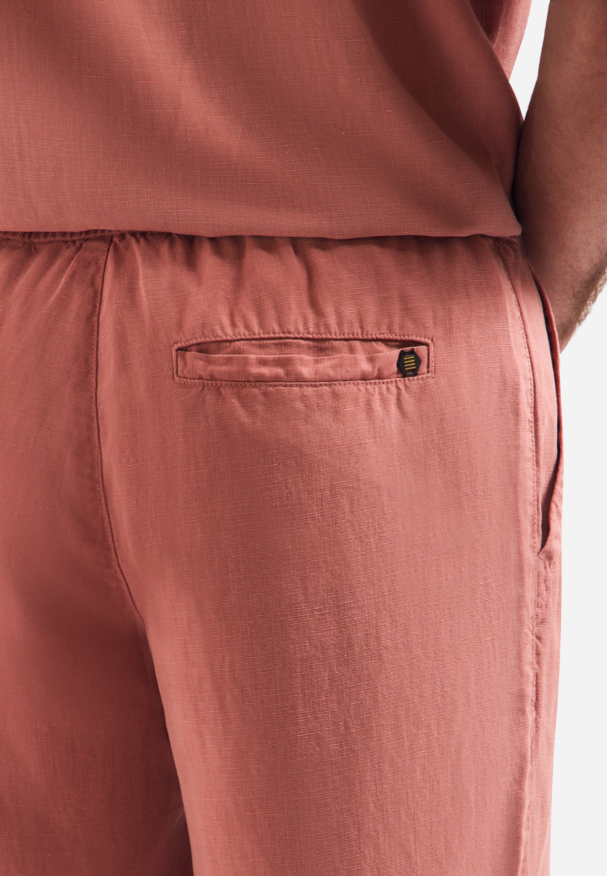 Chino shorts met trekkoord | Coral
