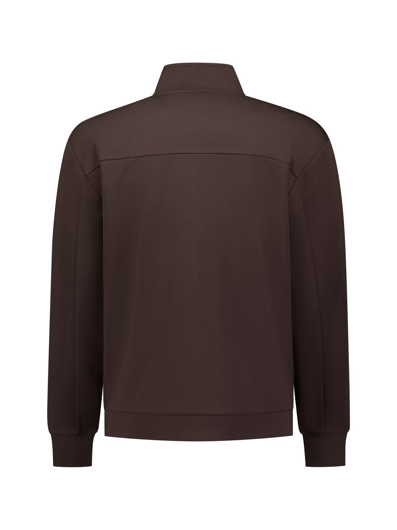 Sweat Vest met Rits | Dark Brown