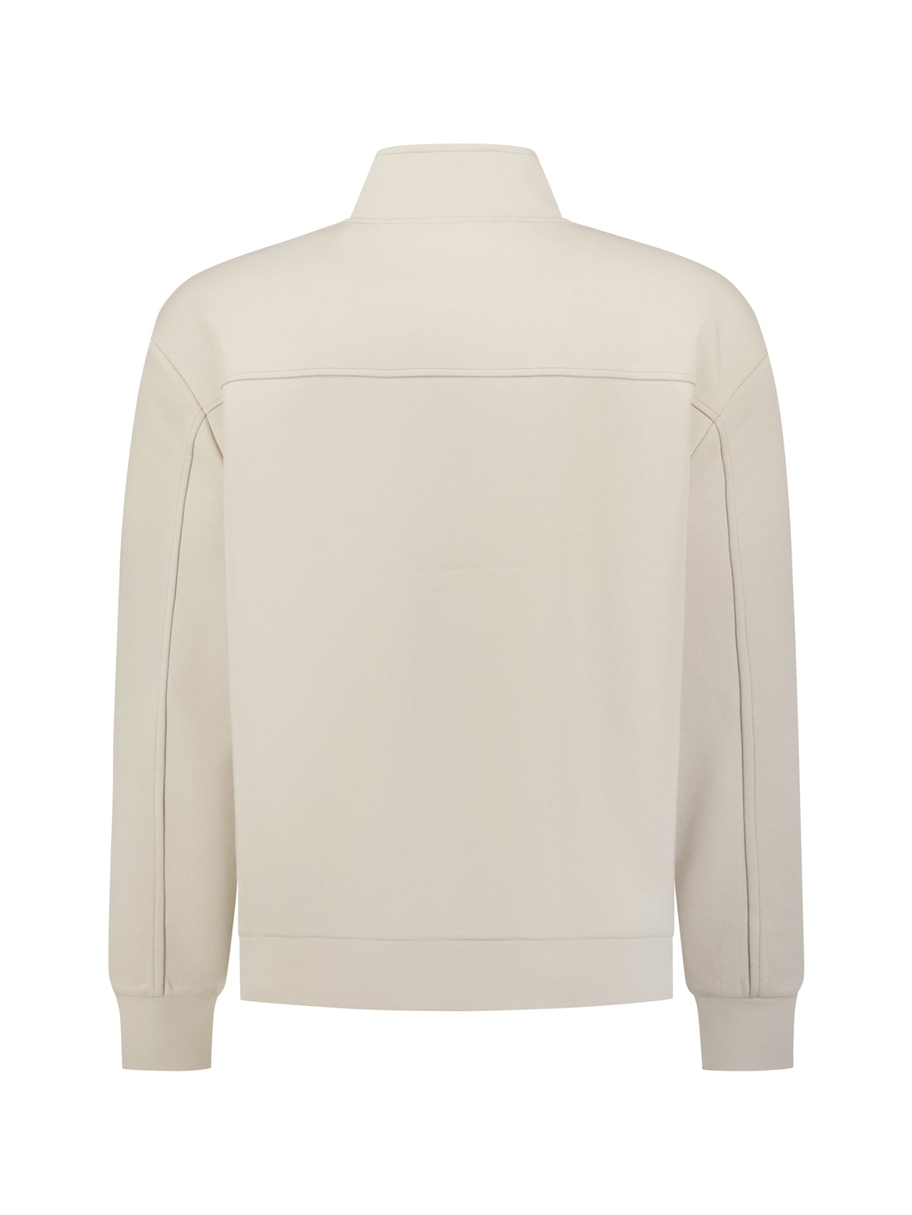 Sweater met Halve Rits | Cement