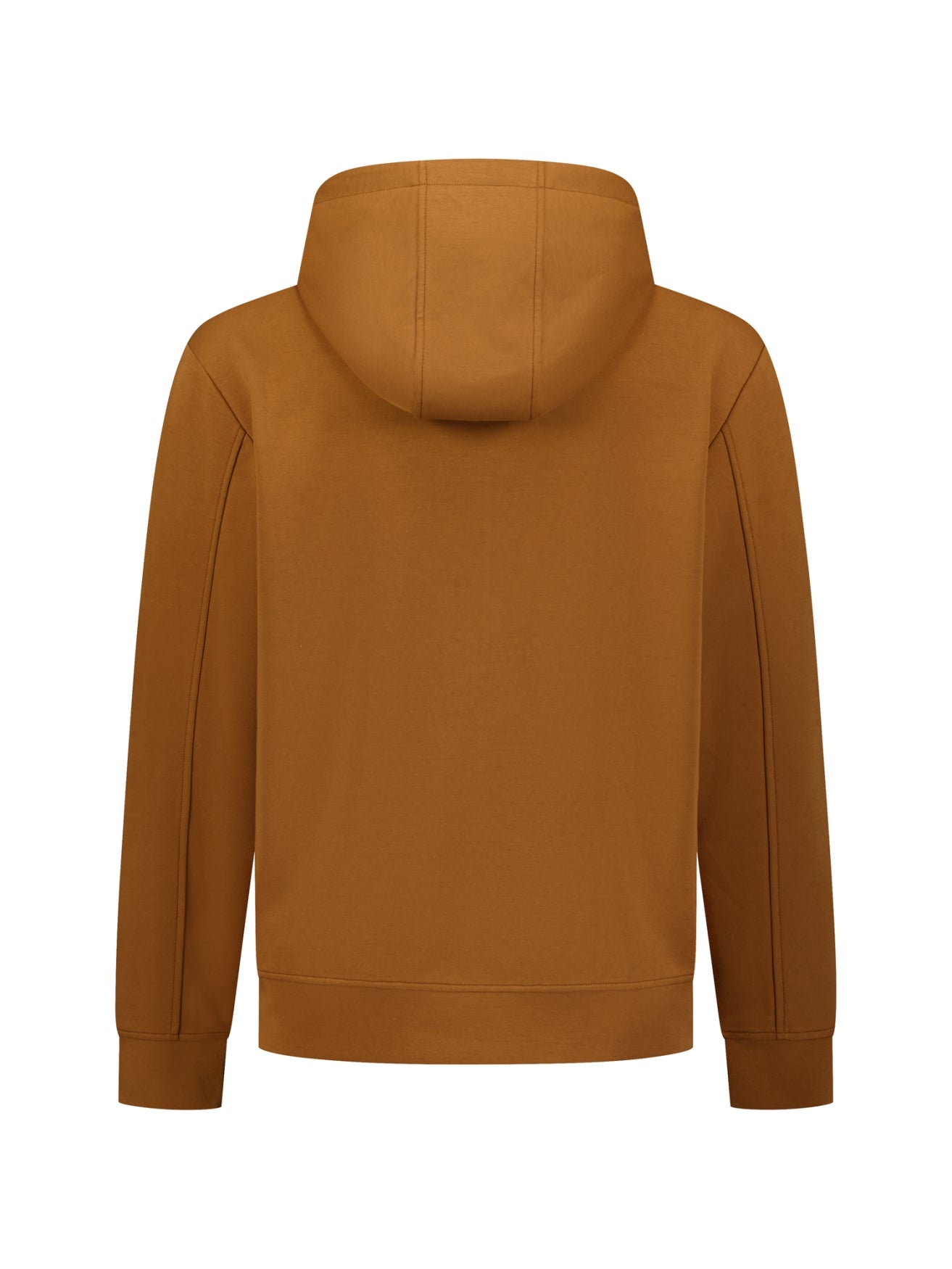 Sweatvest met capuchon en ritssluiting | Caramel