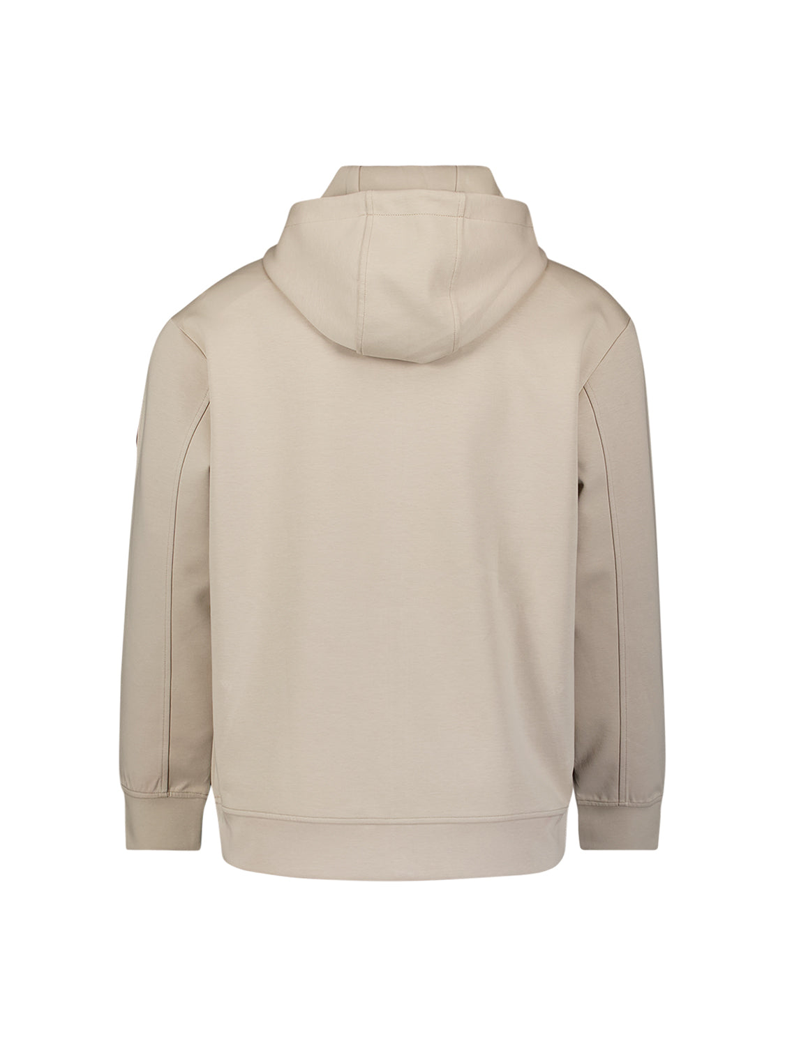 Sweatvest met capuchon en ritssluiting | Cement