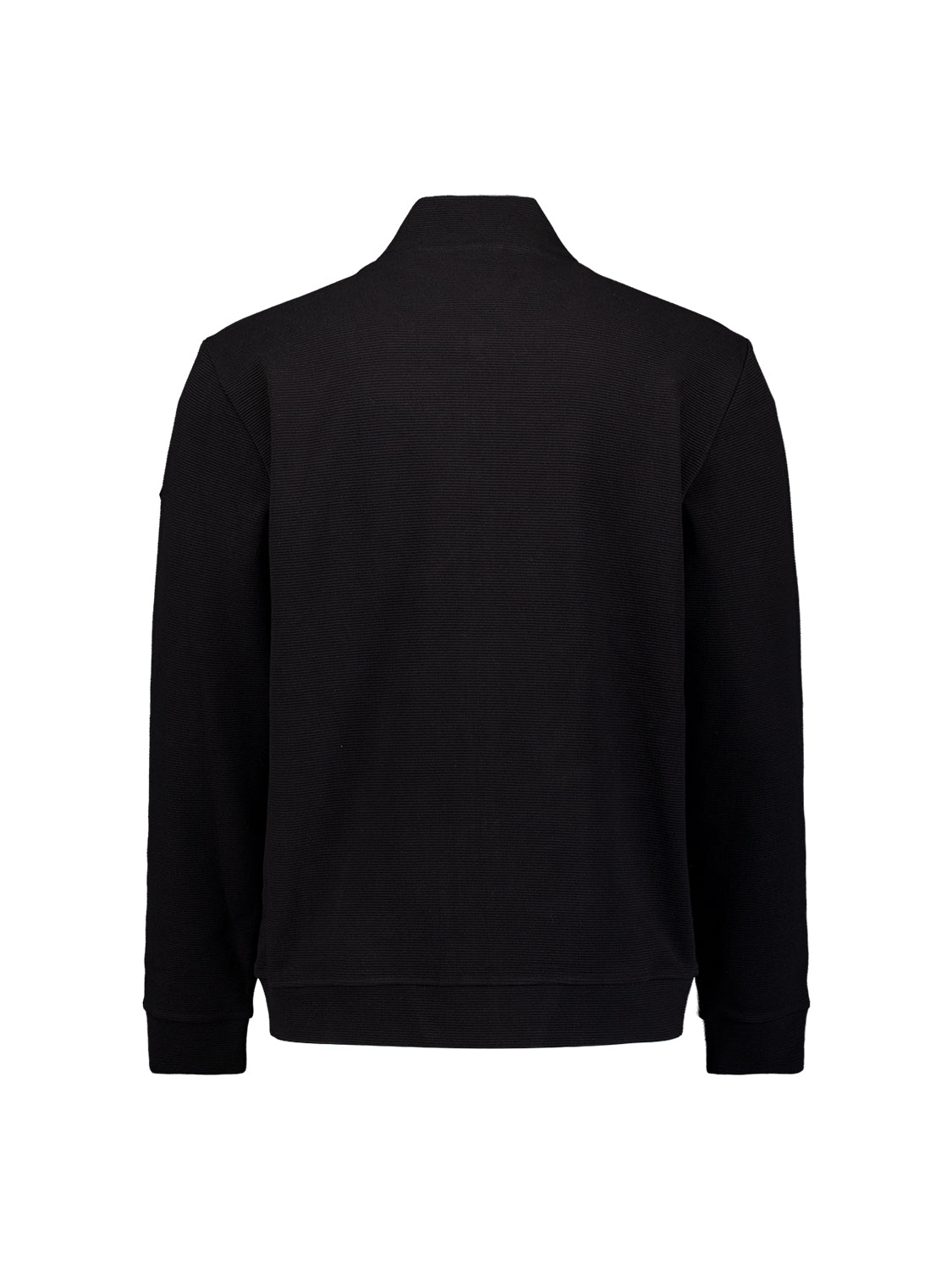 Sweater met structuur en ritssluiting | Black