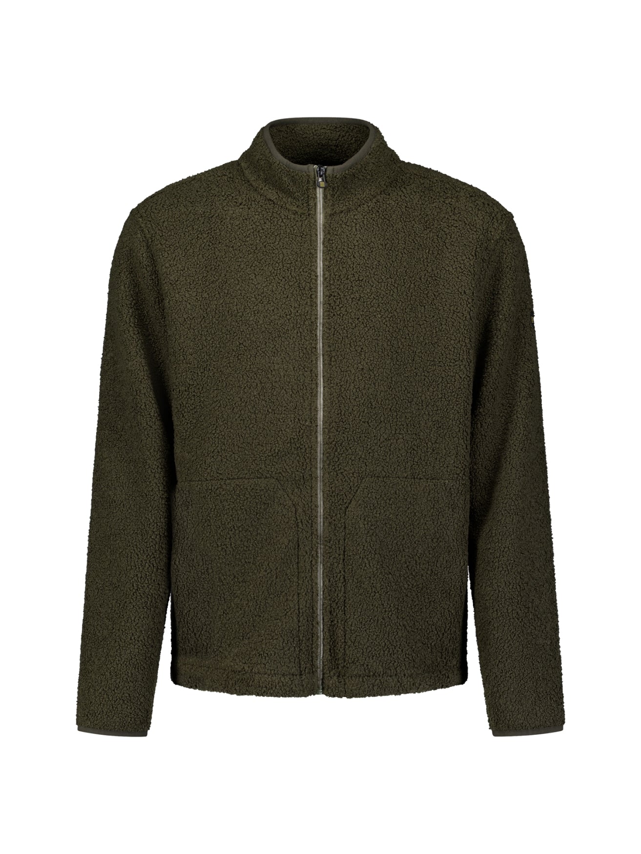 Teddy sweater met ritssluiting | Moss