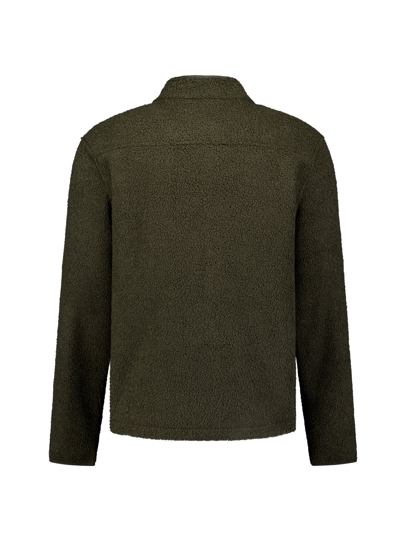 Teddy sweater met ritssluiting | Moss