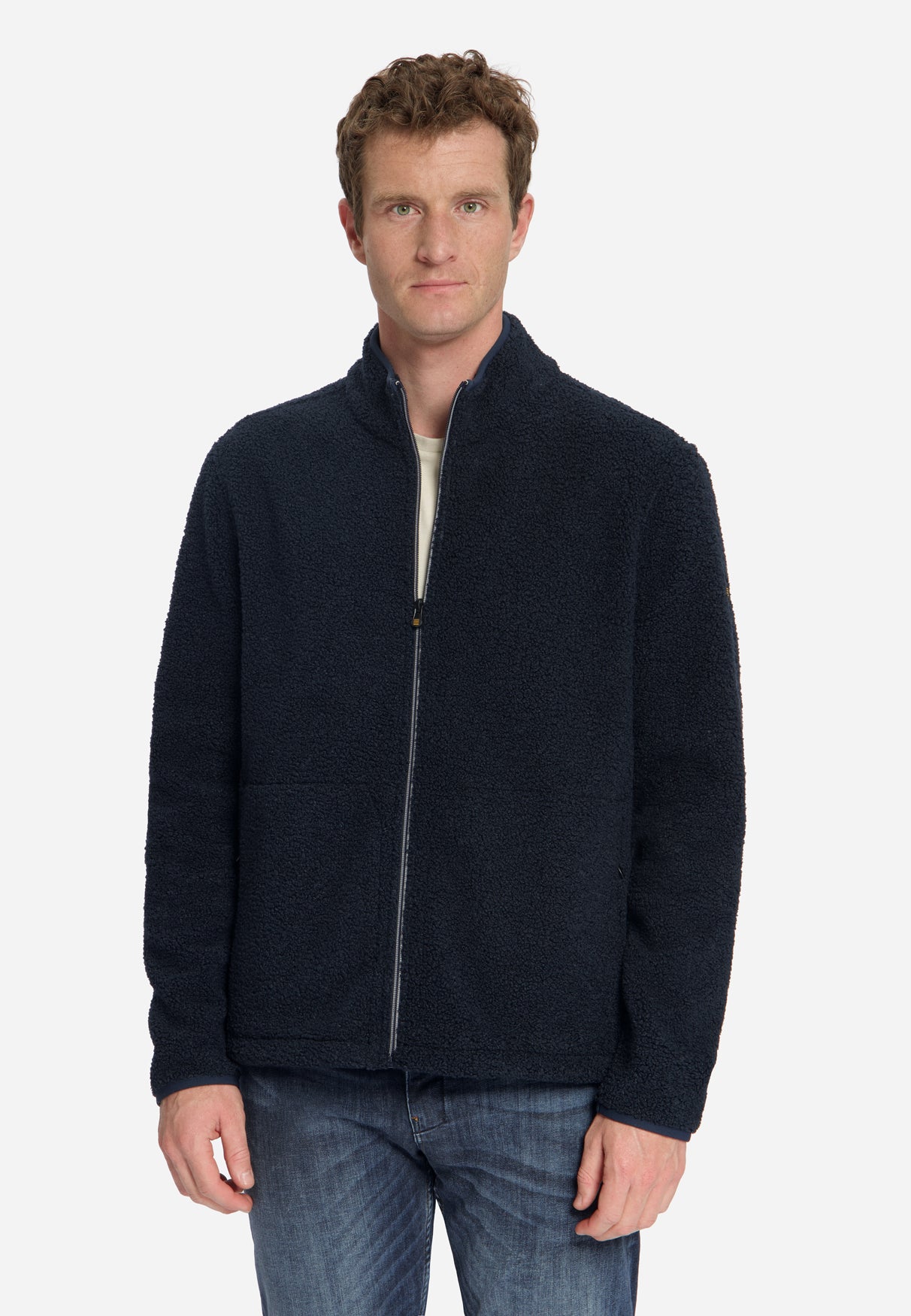 Teddy sweater met ritssluiting | Dark Night