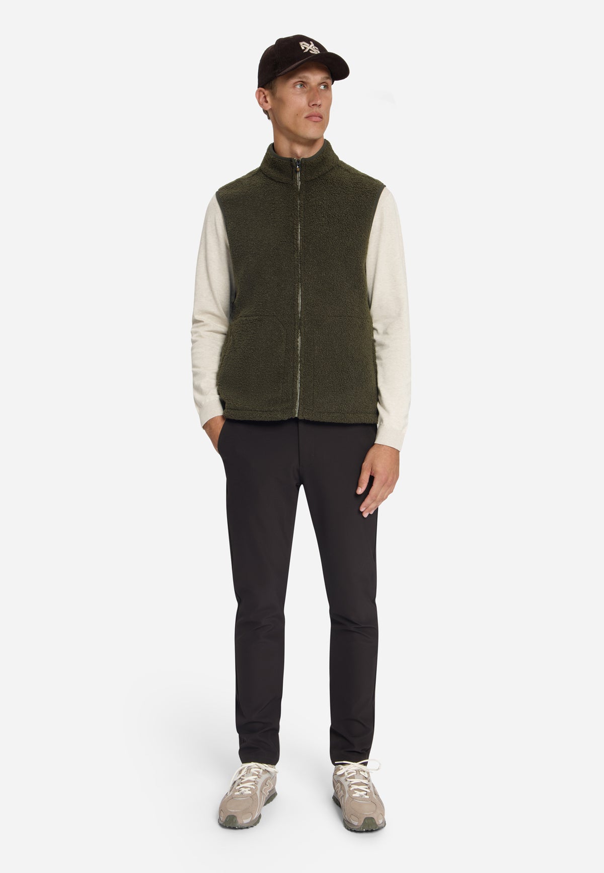 Teddy bodywarmer met ritssluiting | Moss