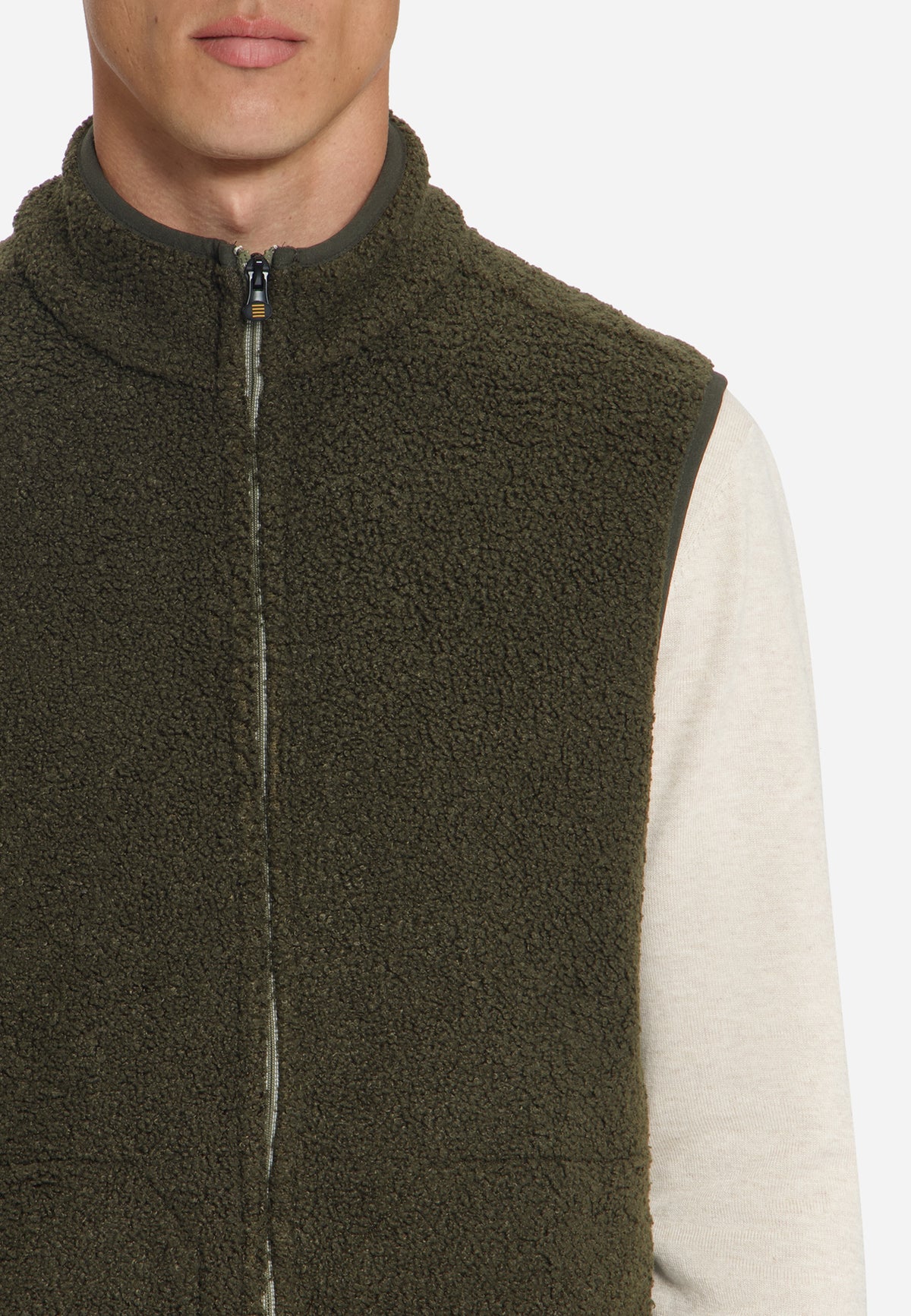 Teddy bodywarmer met ritssluiting | Moss