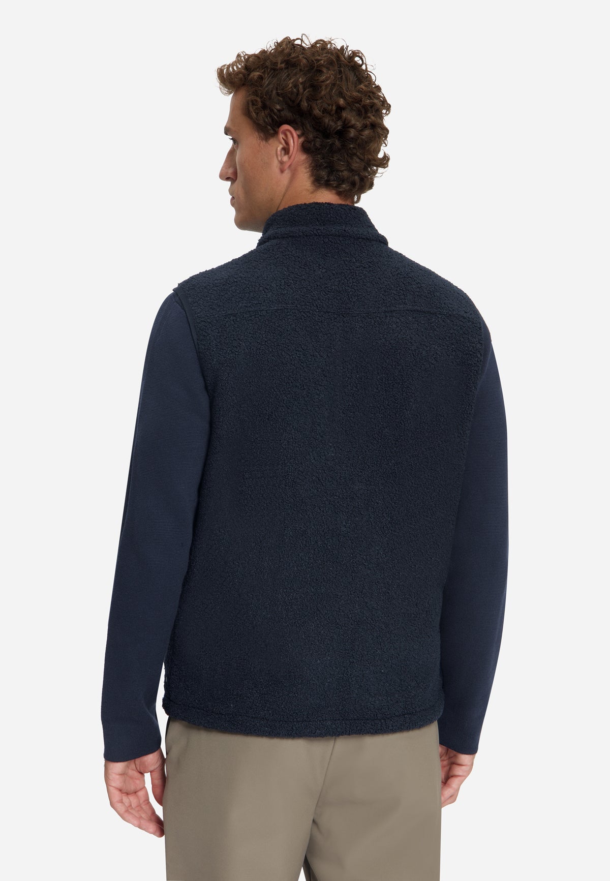 Teddy bodywarmer met ritssluiting | Dark Night