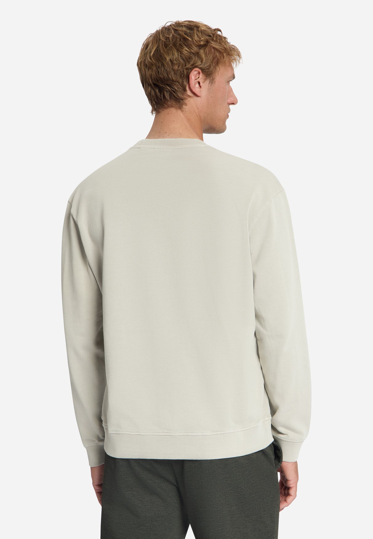 Sweater met Ronde Hals | Cement
