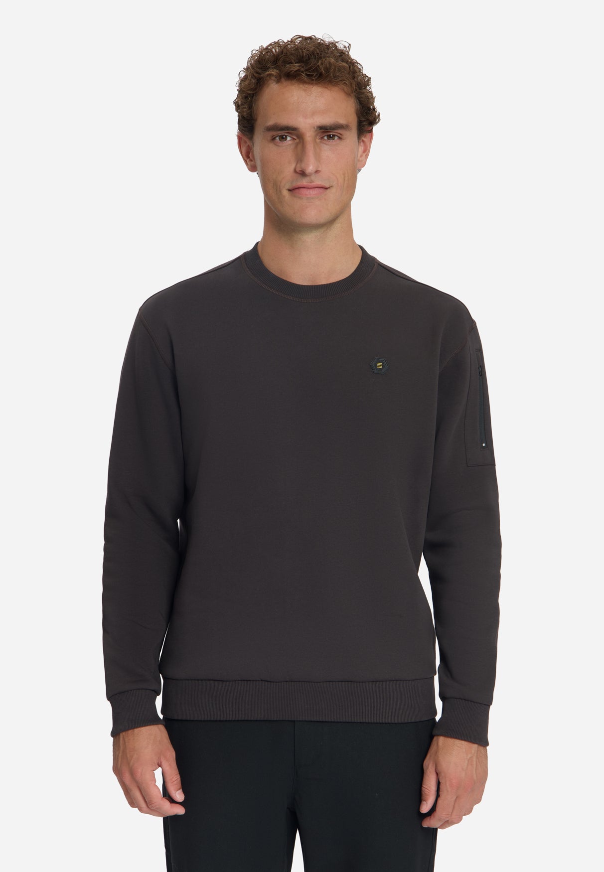 Sweater met Ronde Hals | Dark Brown