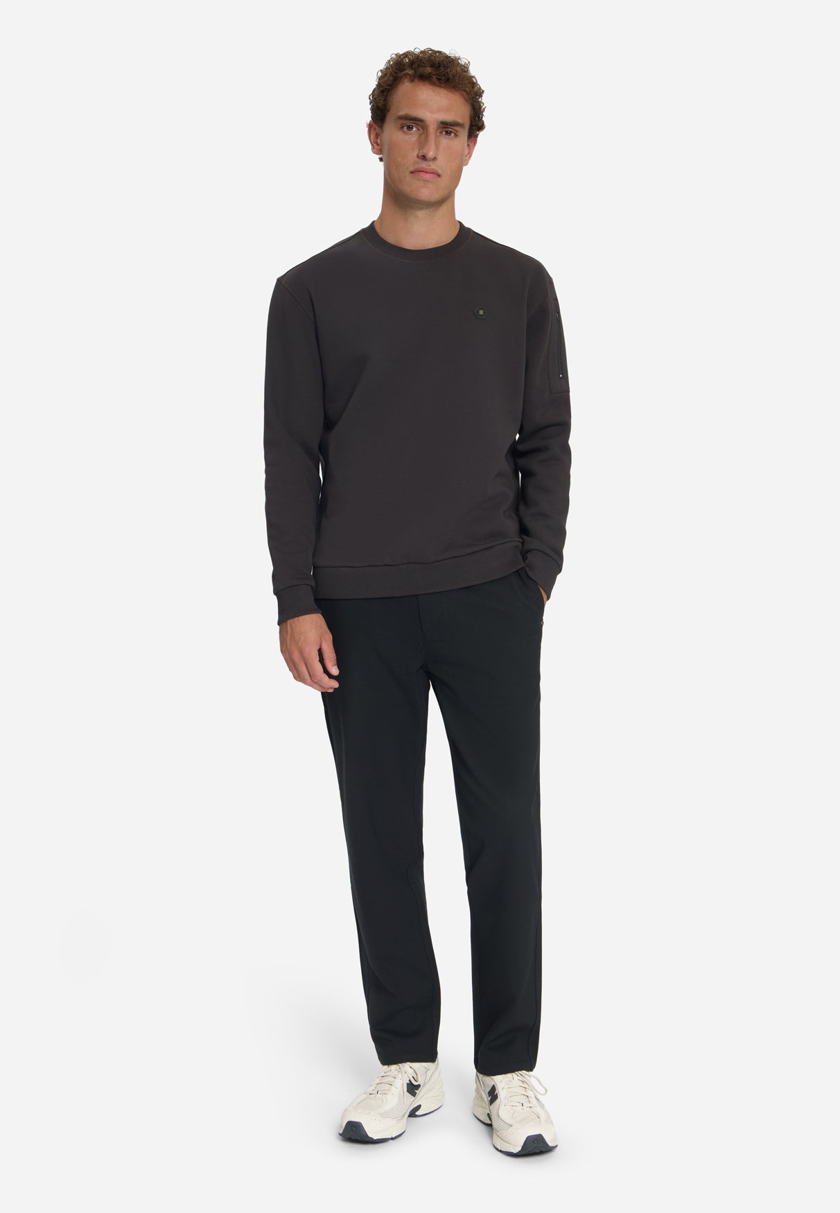 Sweater met Ronde Hals | Dark Brown