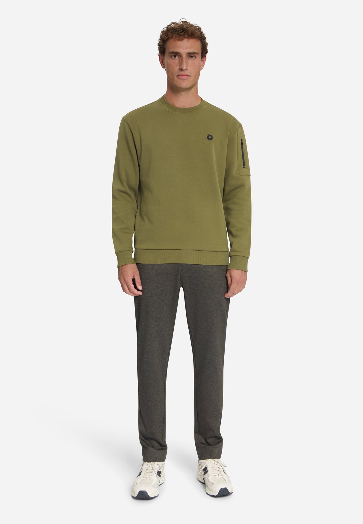 Sweater met Ronde Hals | Moss