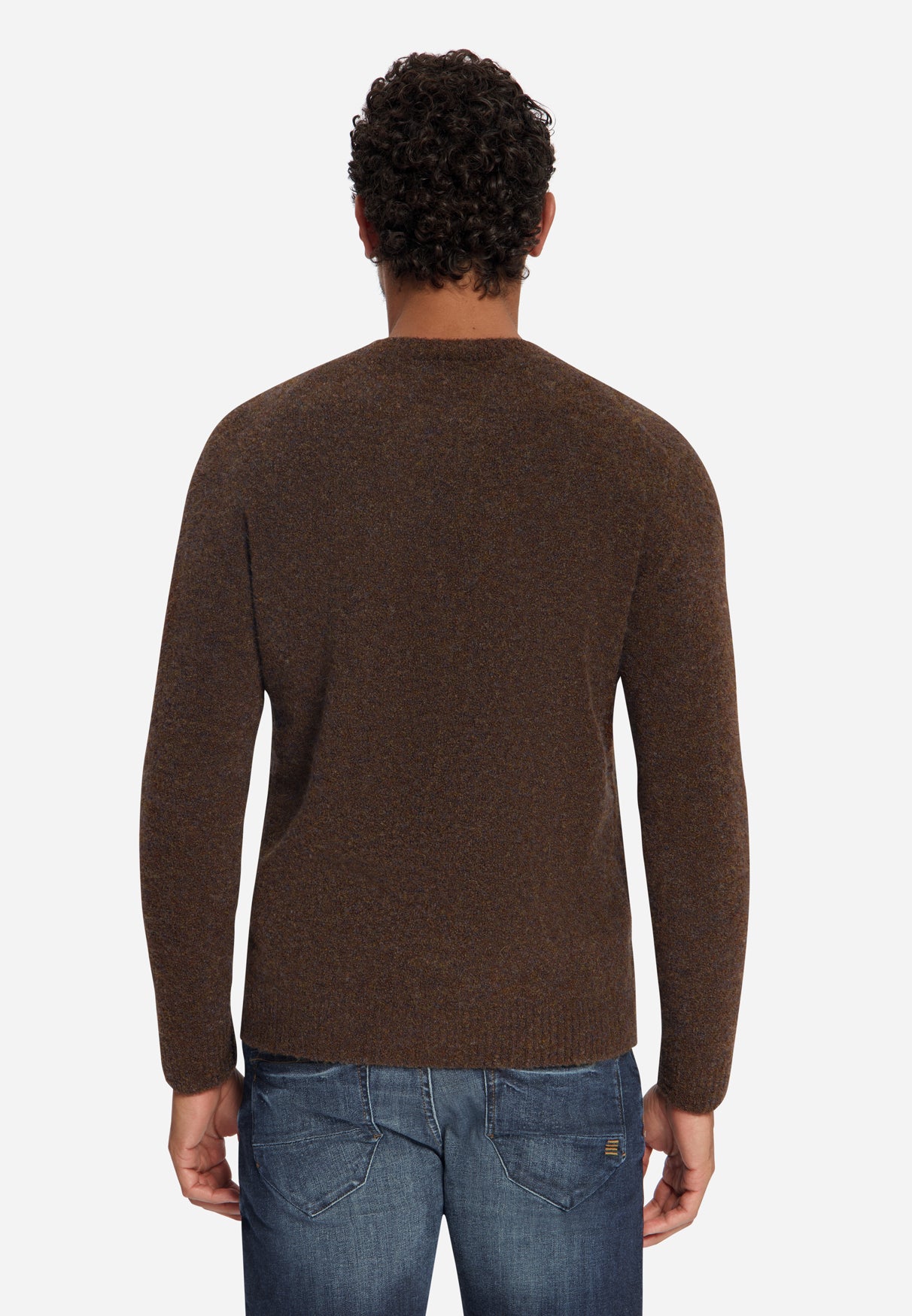 Zachte Melange-trui | Dark Brown