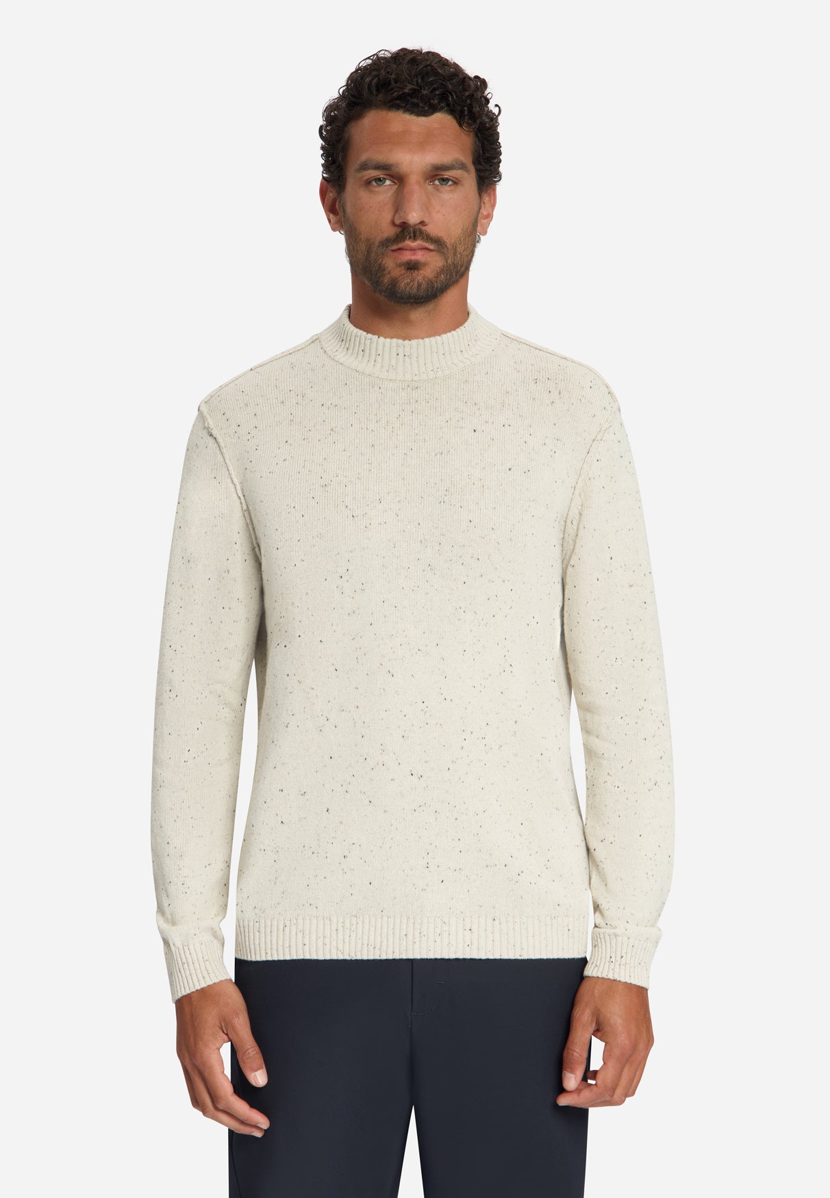 Tweedlook Trui | Stone