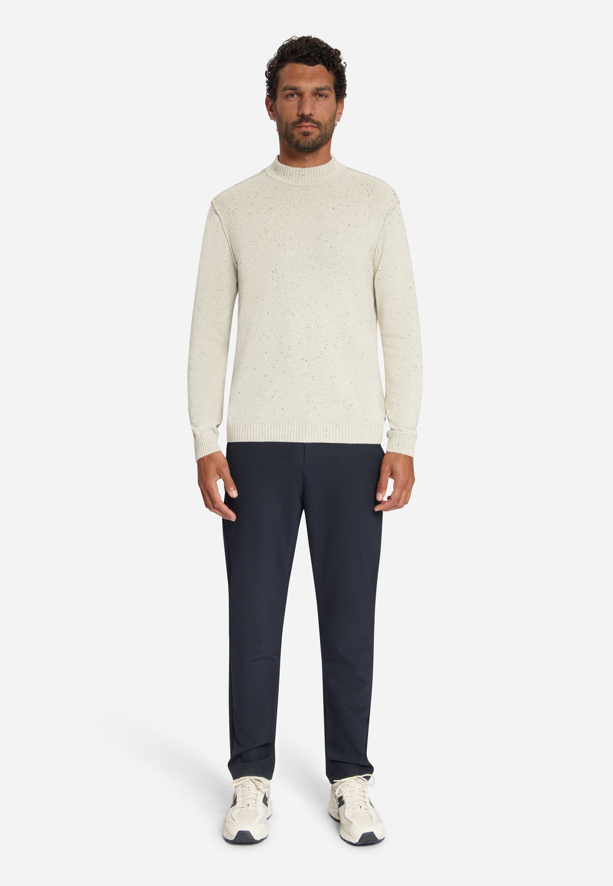 Tweedlook Trui | Stone