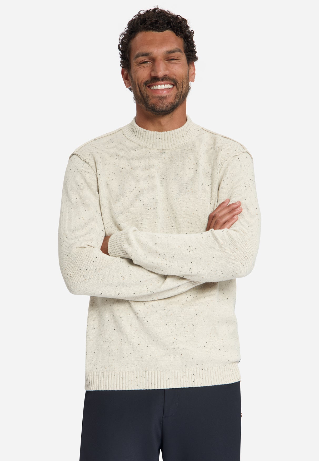 Tweedlook Trui | Stone