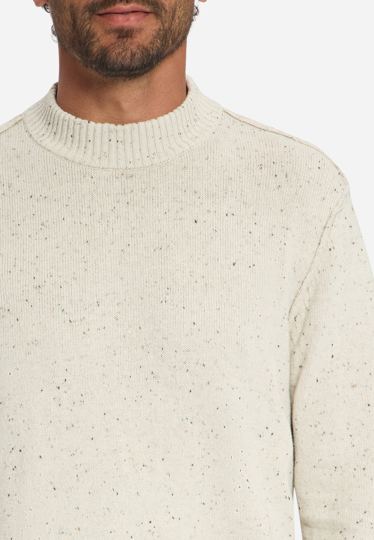 Tweedlook Trui | Stone