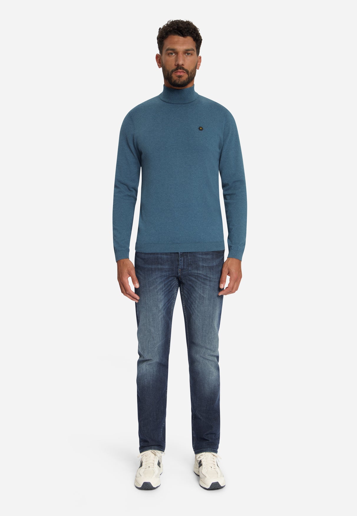 Fijngebreide trui | Shadow blue