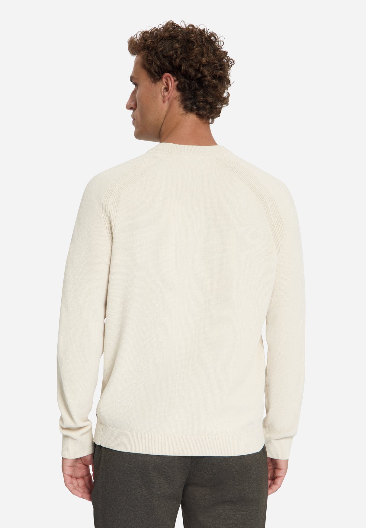 Chenille Trui | Stone