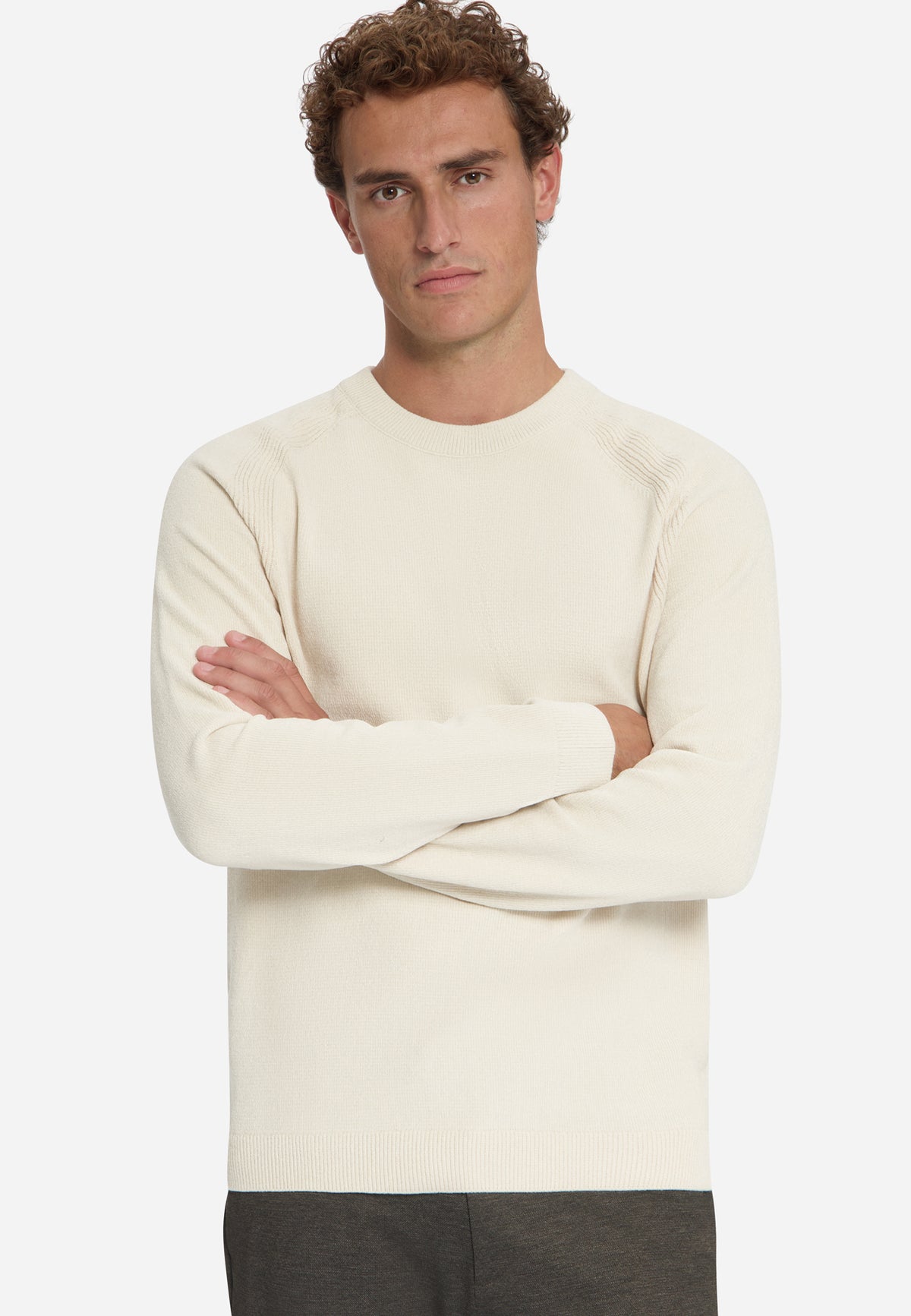 Chenille Trui | Stone