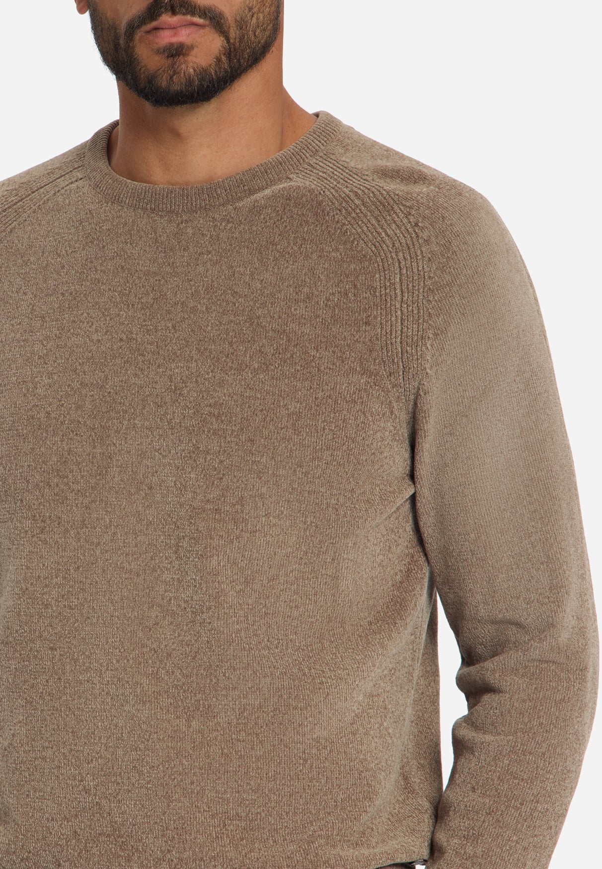 Chenille Trui | Light Brown