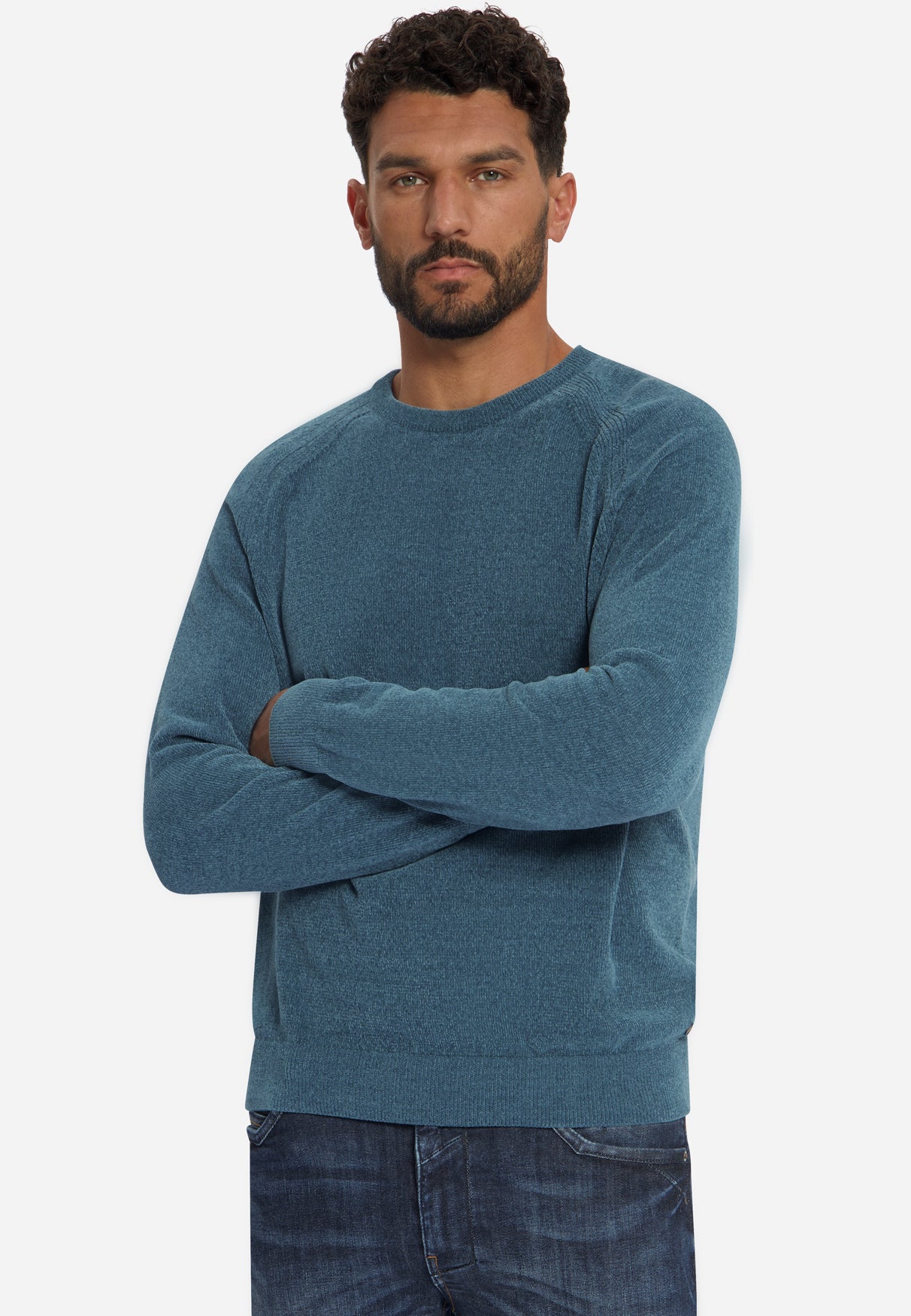 Chenille Trui | Shadow Blue