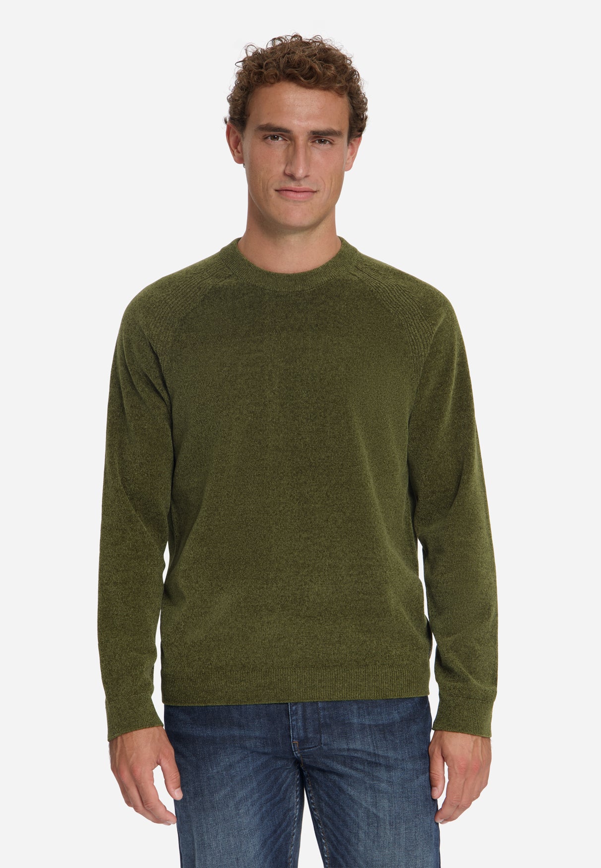 Chenille Trui | Moss