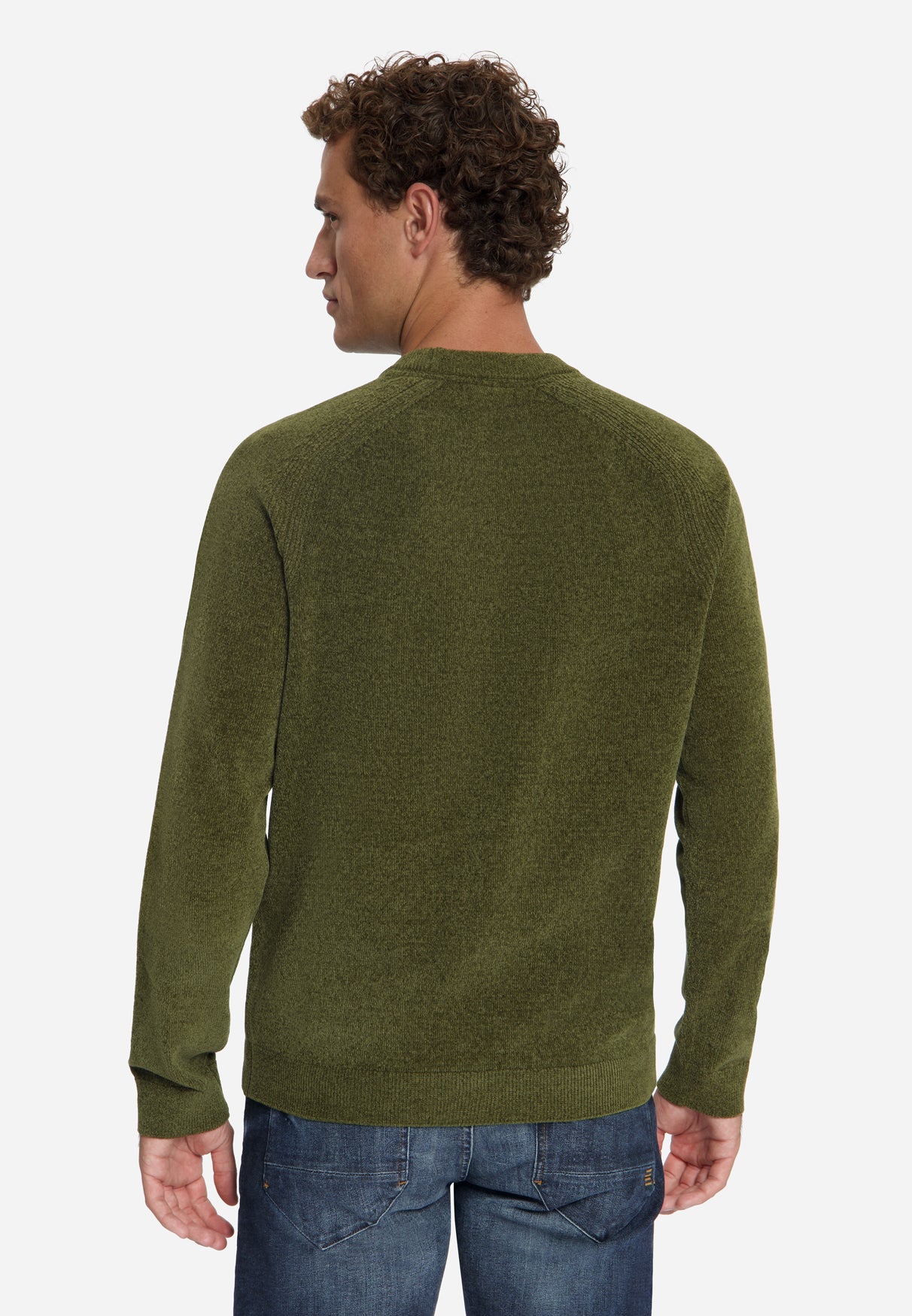 Chenille Trui | Moss
