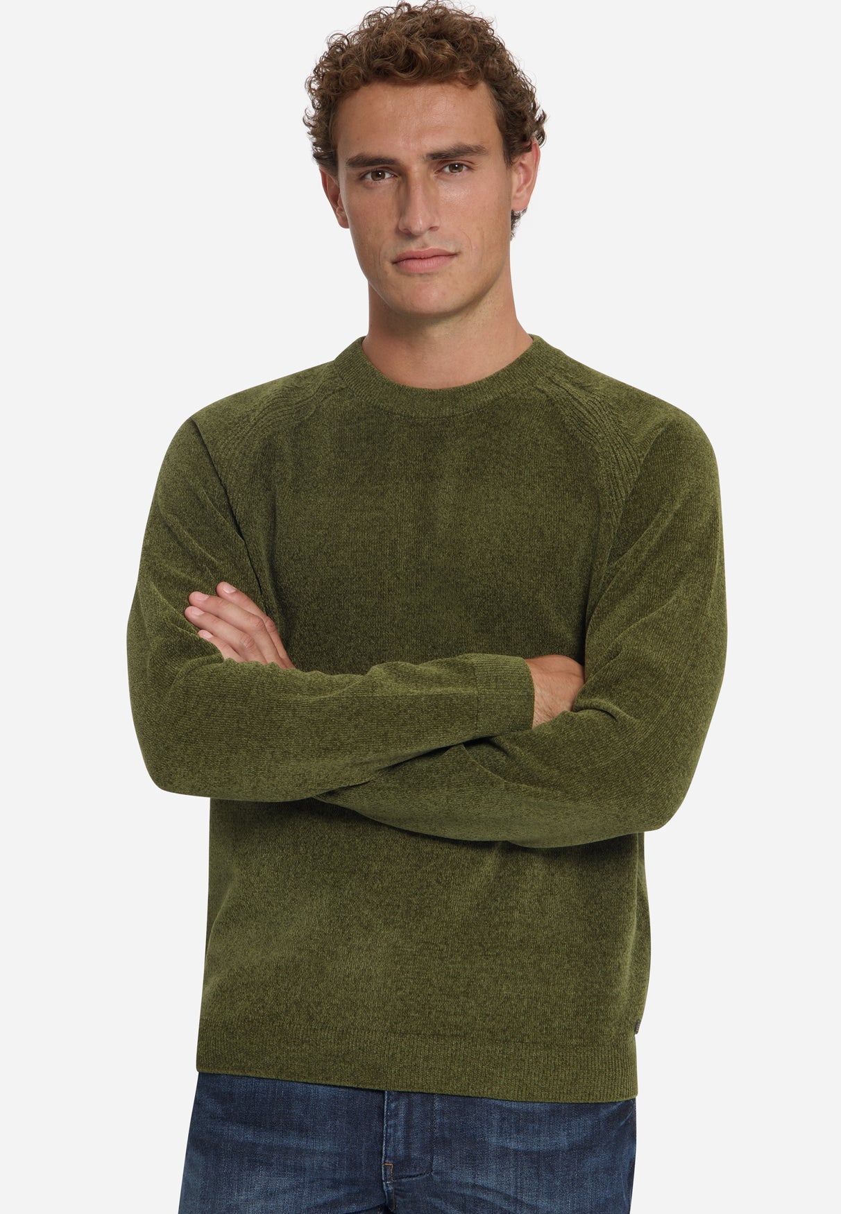 Chenille Trui | Moss