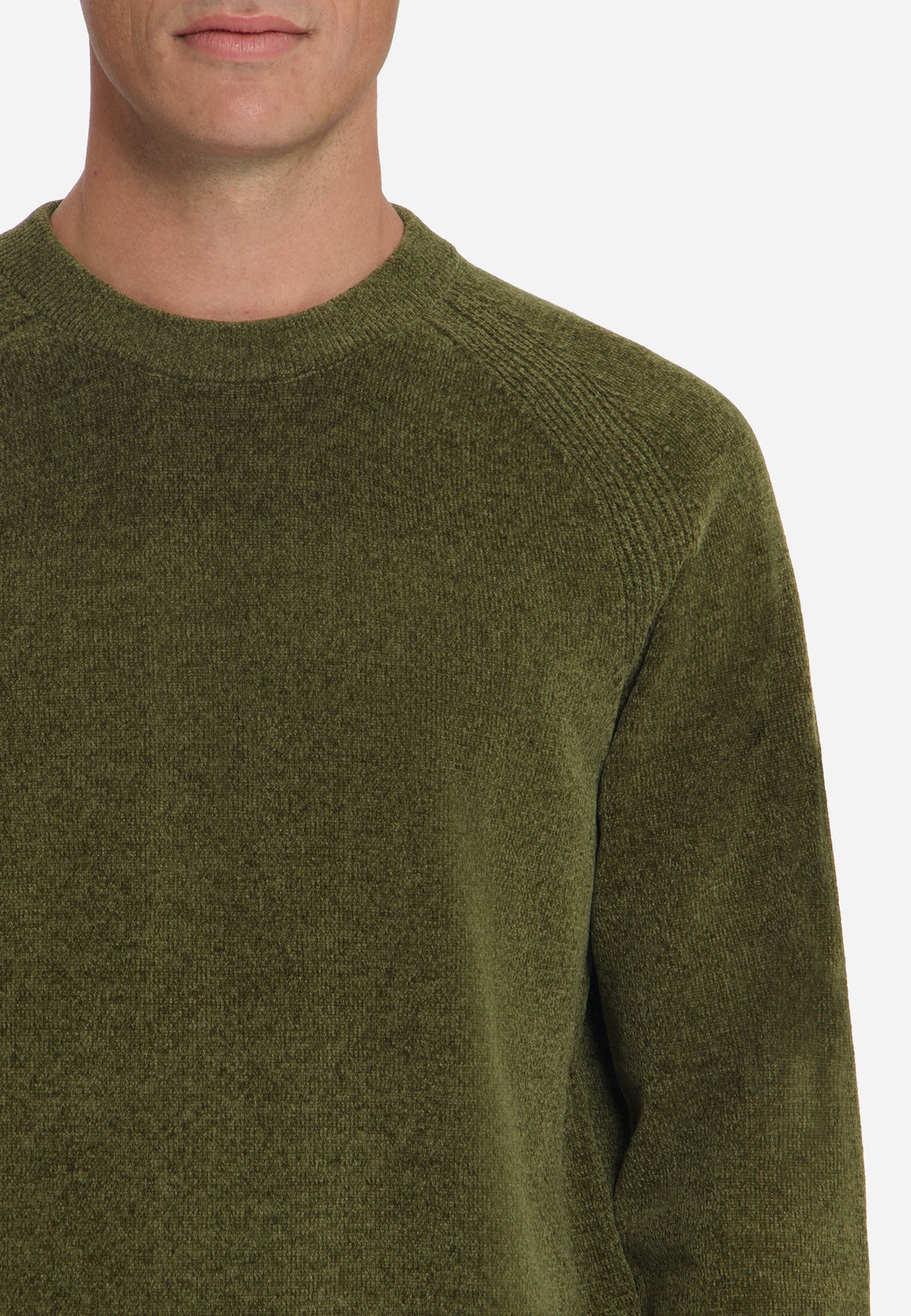 Chenille Trui | Moss