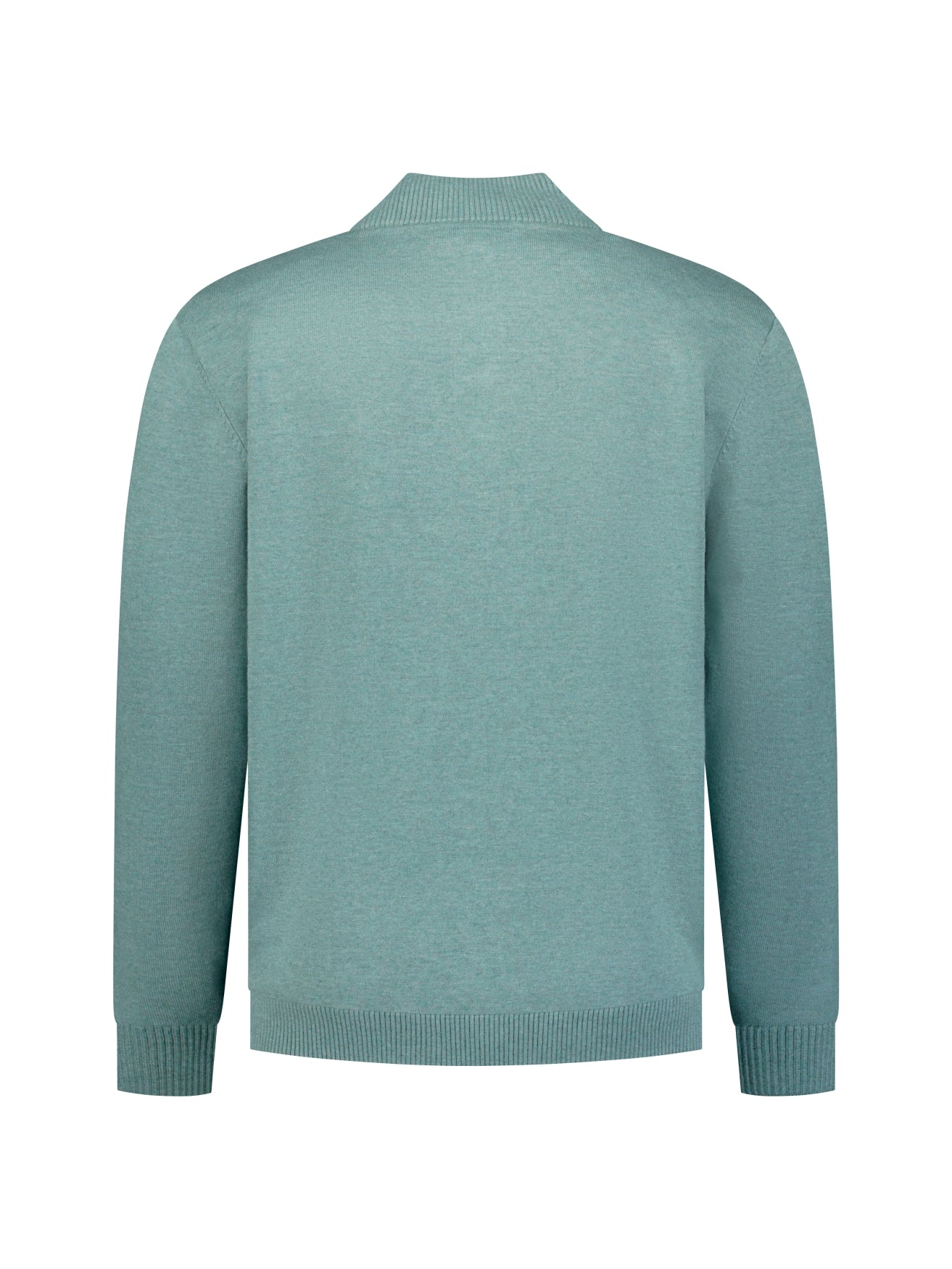 Trui met knoopkraag | Dusty Blue
