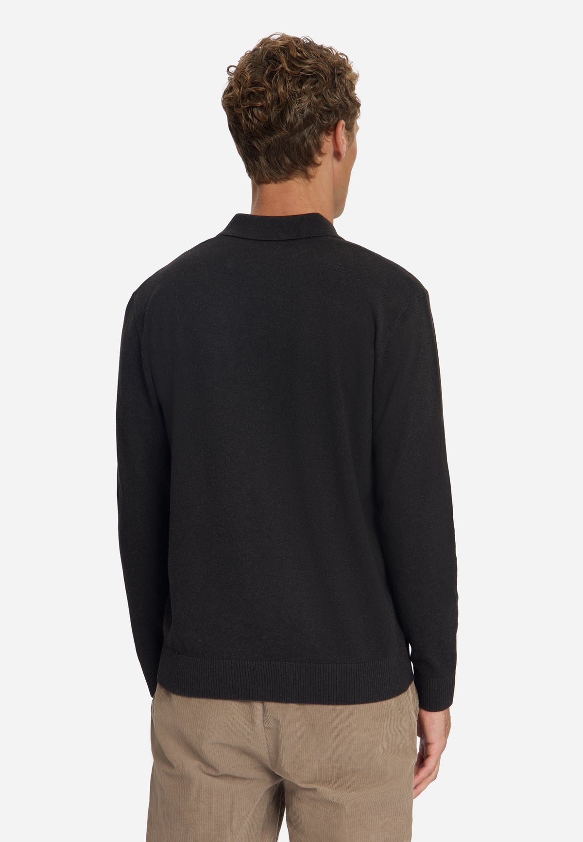 Fijngebreide polotrui | Dark Brown