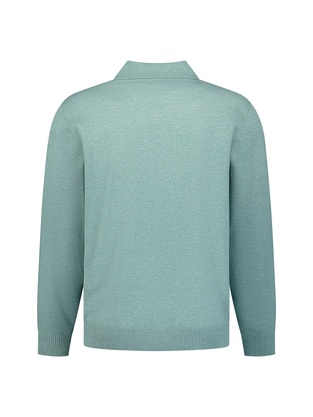 Fijn gebreide polotrui | Dusty Blue