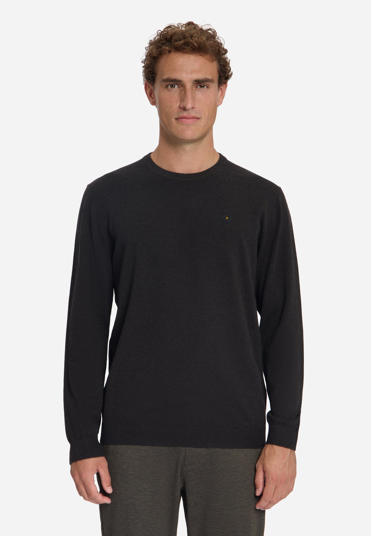 Melange Trui | Dark Brown