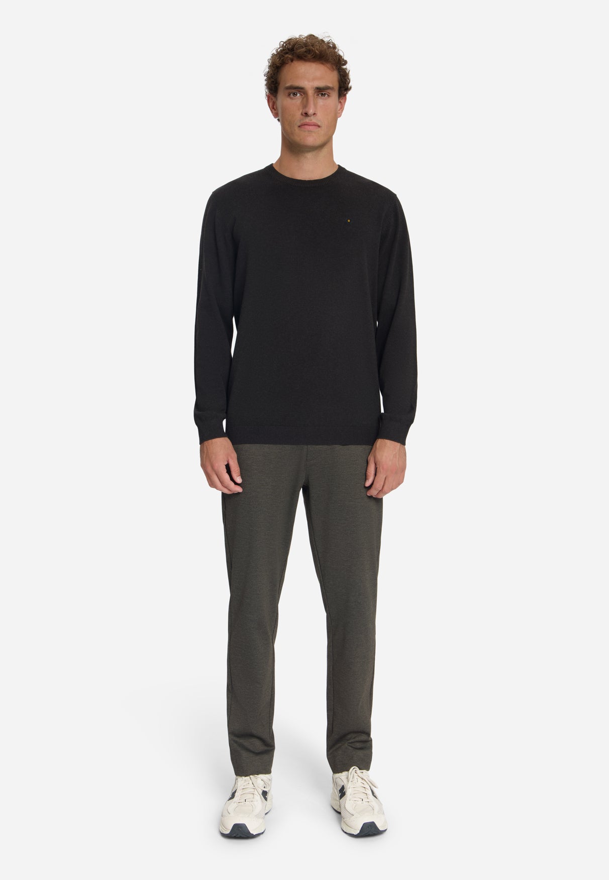 Melange Trui | Dark Brown