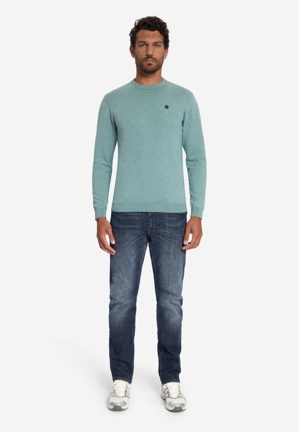 Melange-trui | Dusty Blue