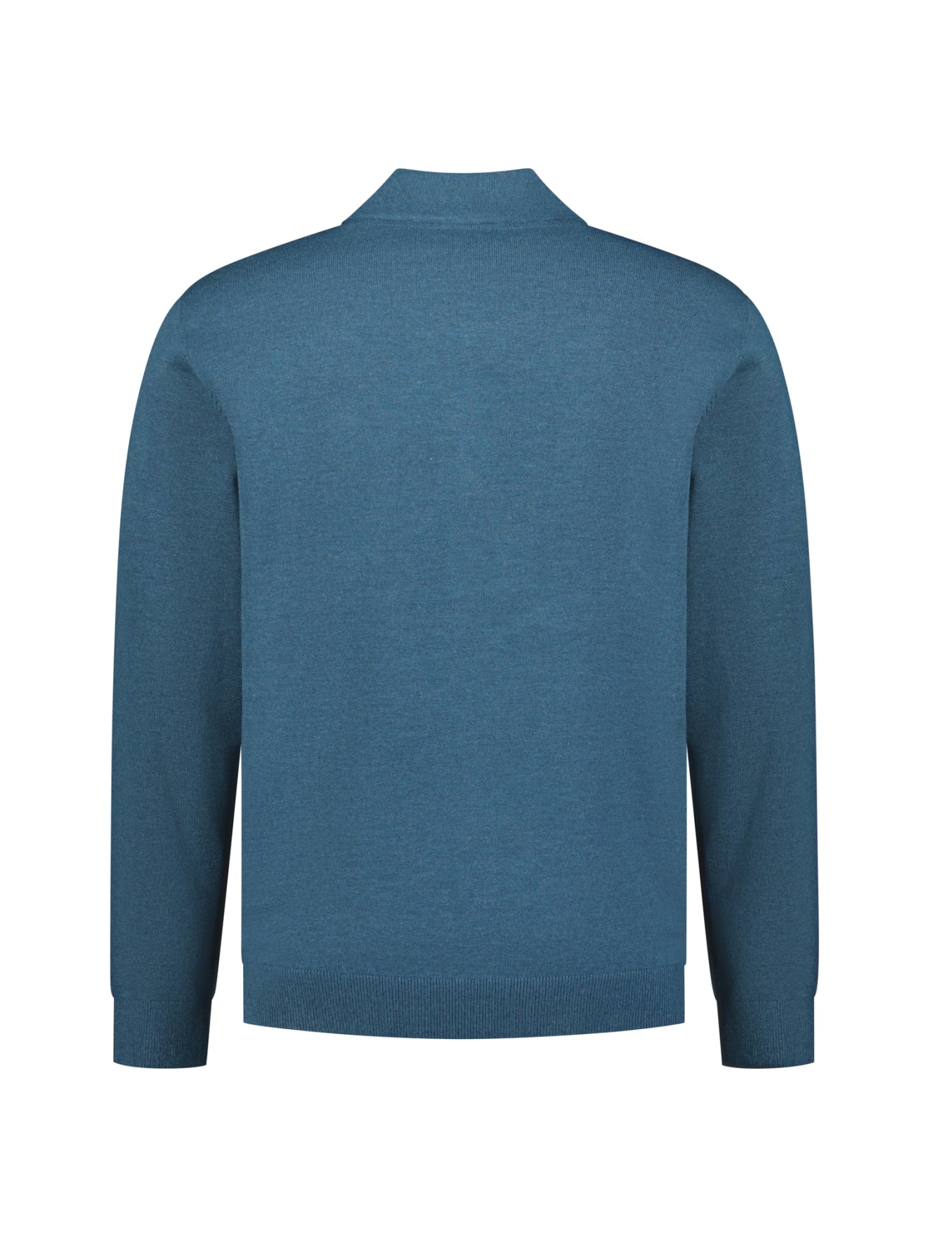 Melange Half-Zip Trui | Shadow Blue