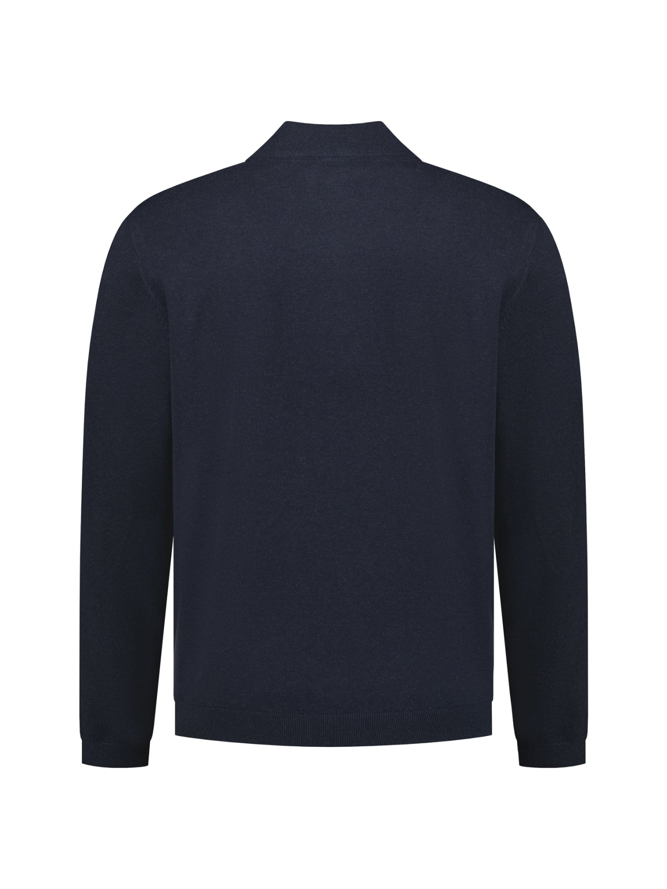 Melange Half-Zip Trui | Dark Night