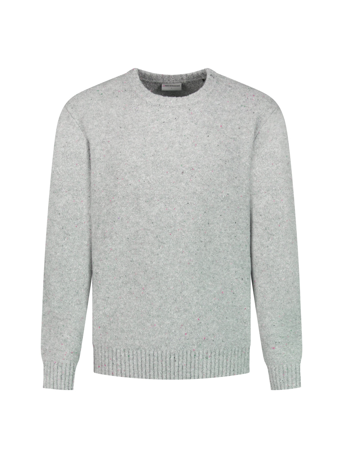 Trui met tweedlook | Grey Melange