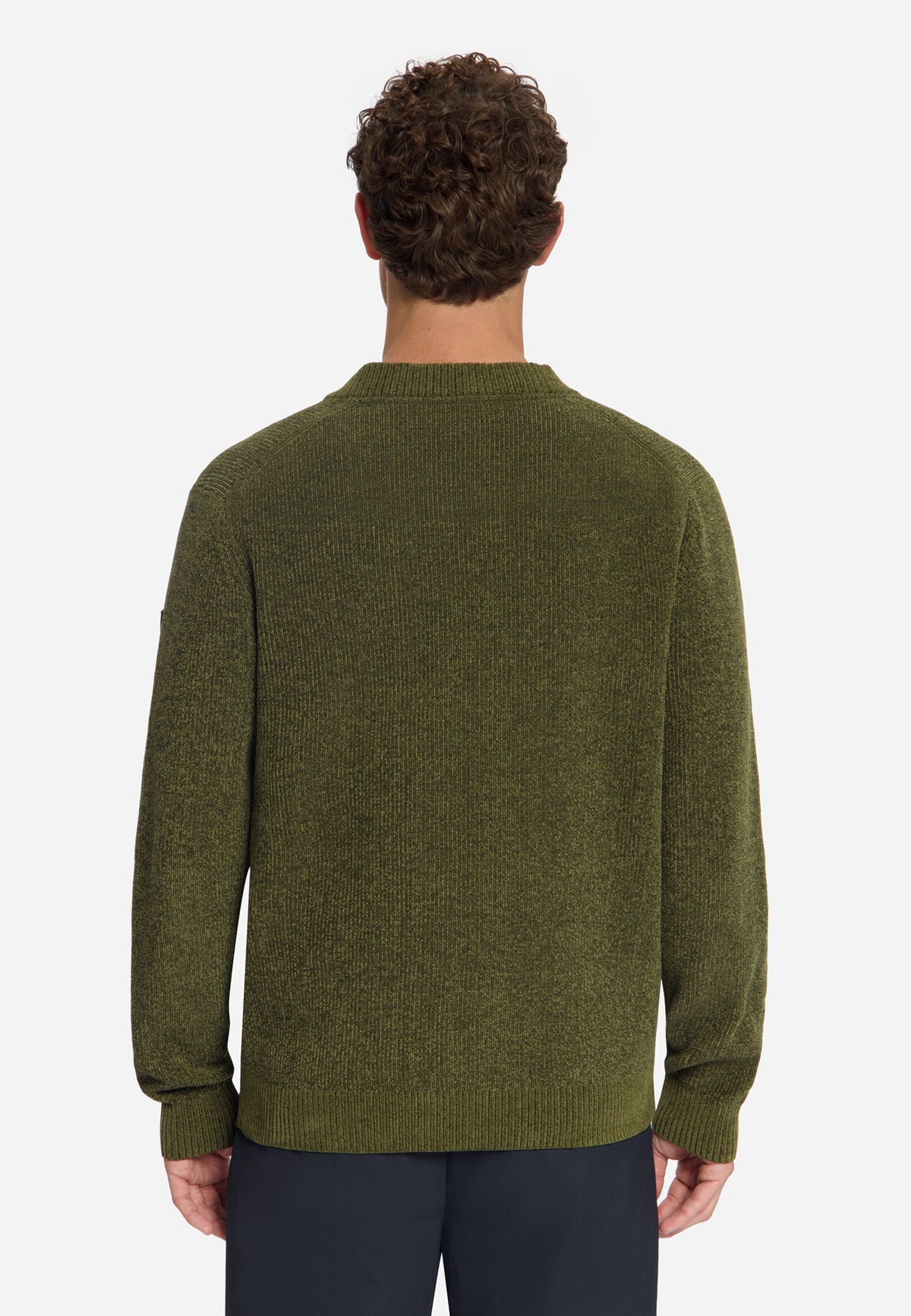 Zachte trui met V-hals | Moss