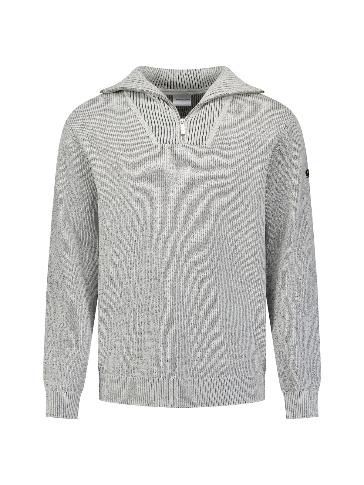 Zachte half-zip trui | Stone