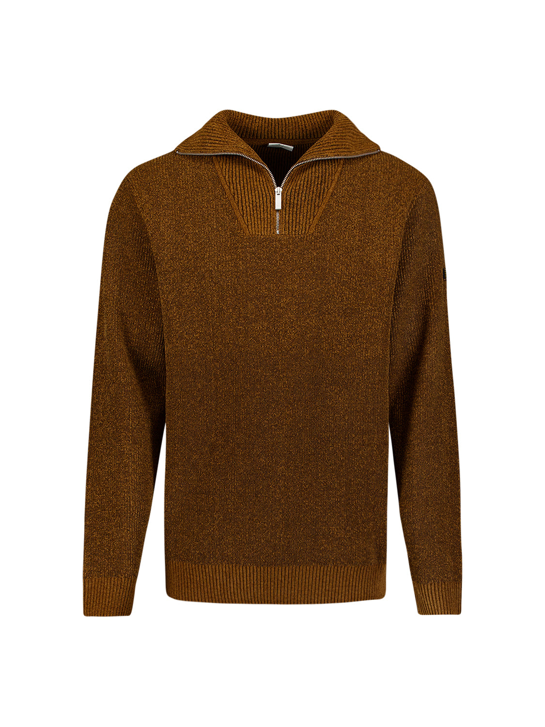 Zachte half-zip trui | Caramel