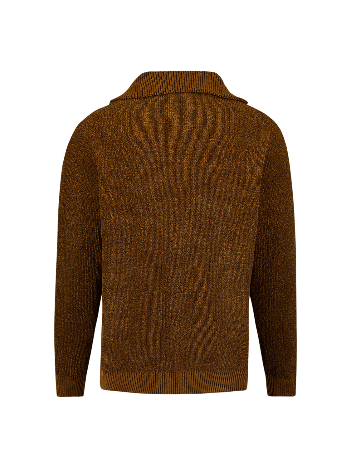 Zachte half-zip trui | Caramel
