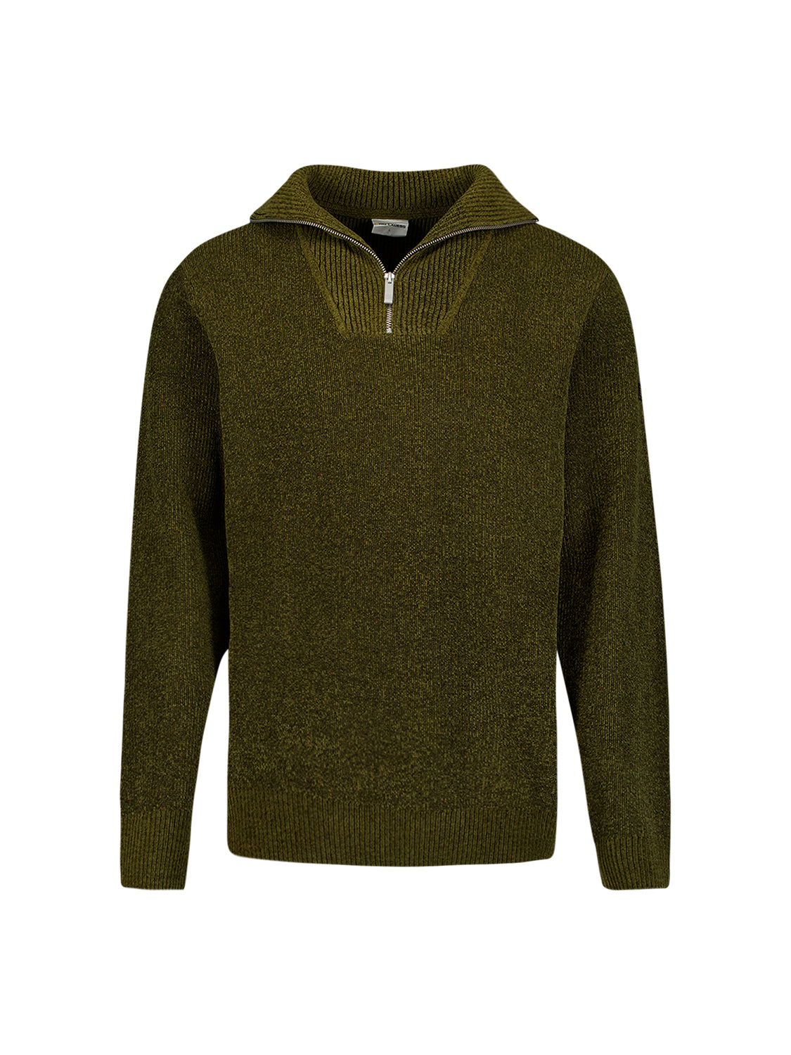 Zachte half-zip trui | Moss