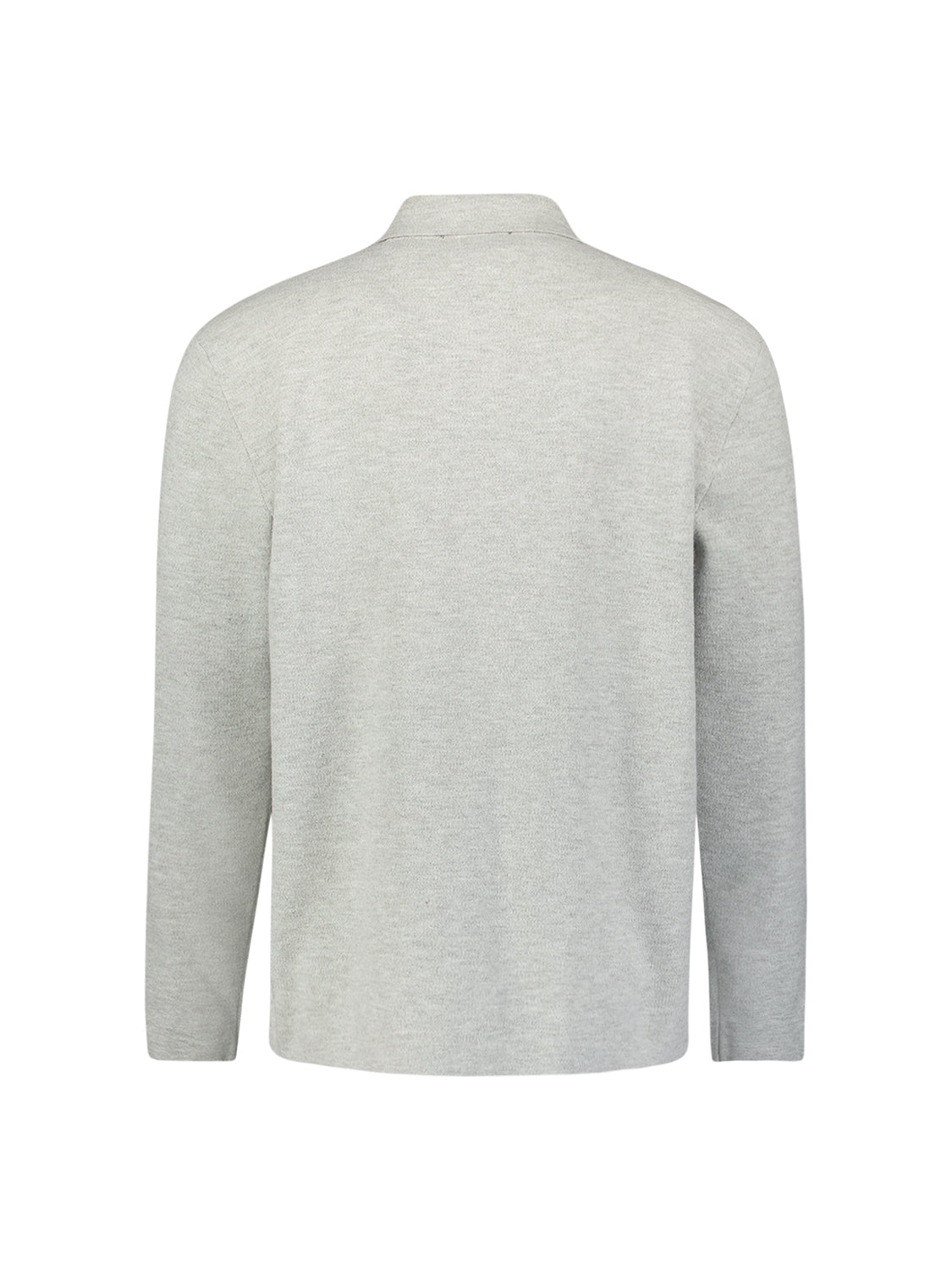 Gebreid vest met ritssluiting | Light Grey Melange