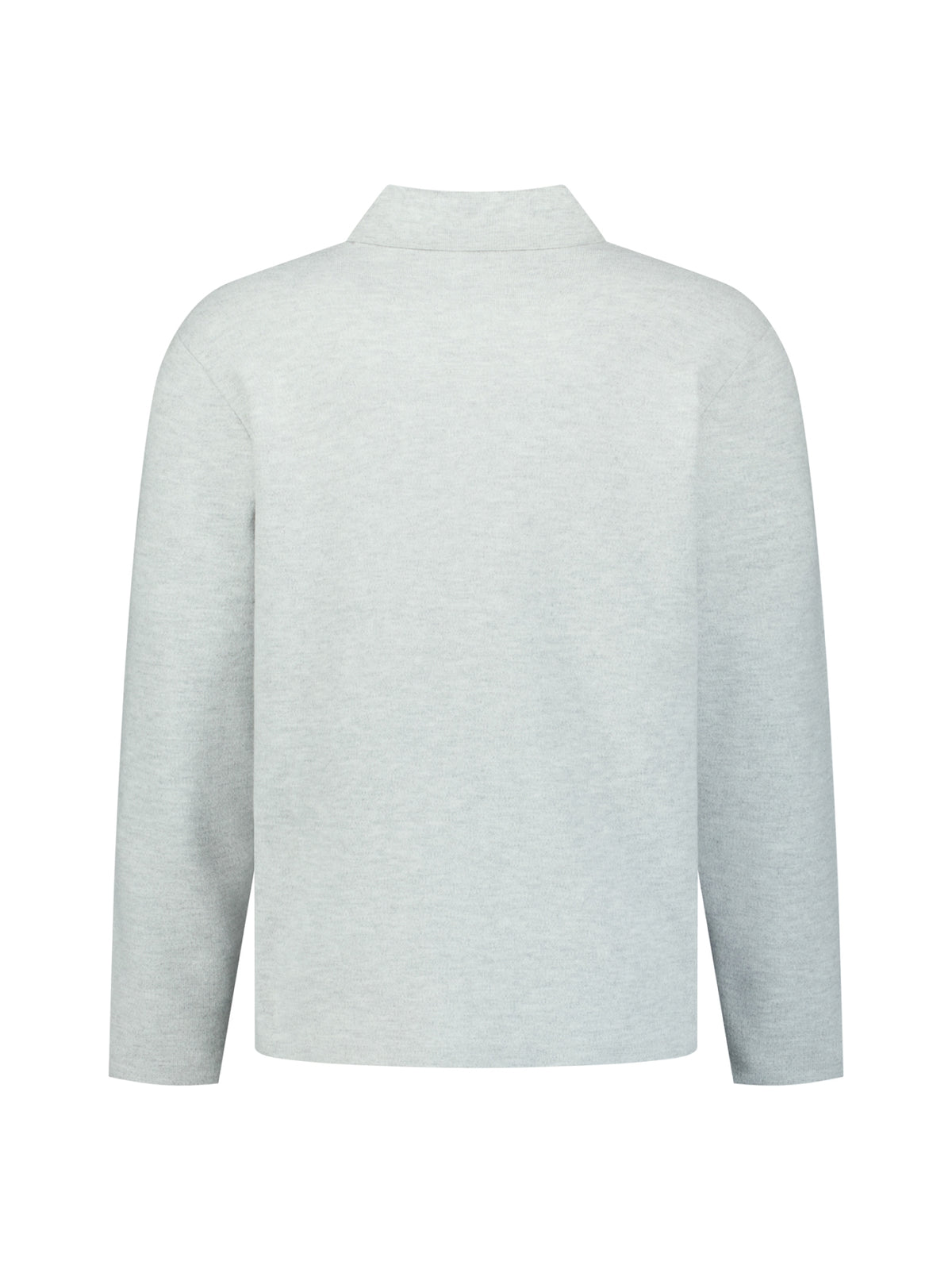 Zachte polo trui | Light Grey Melange