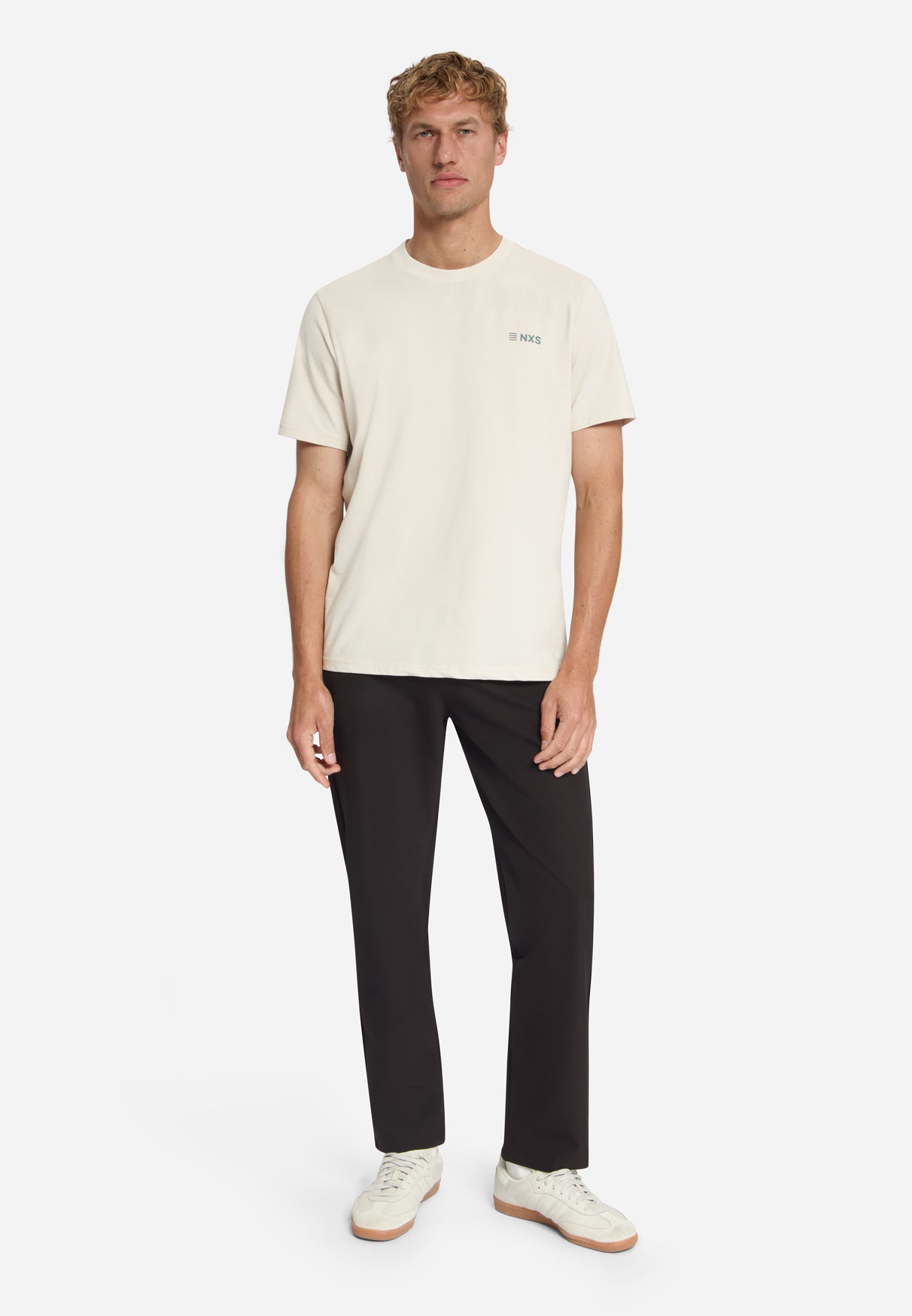 T-Shirt Met Back Print | Stone
